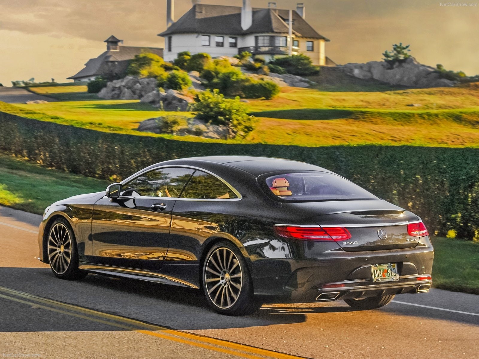 cars, 2015, black, 720P, germany, coupe, mercedes, s550, HD Wallpaper