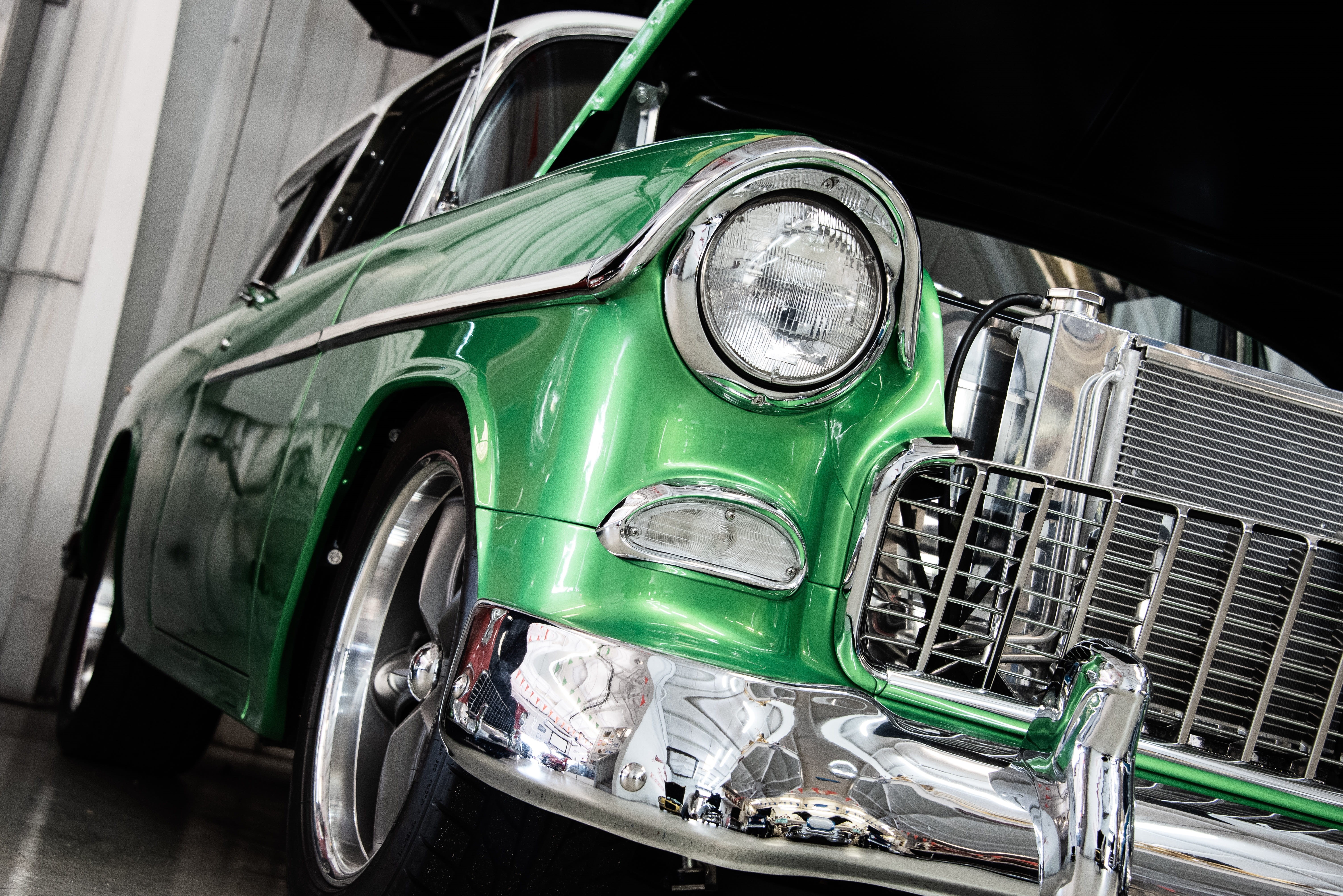 style, speed, shiny, vintage, american, transport, vintage car, stationary, retro styled, summer, day, reflection, travel, old, motor vehicle, chrome, transportation, HD Wallpaper