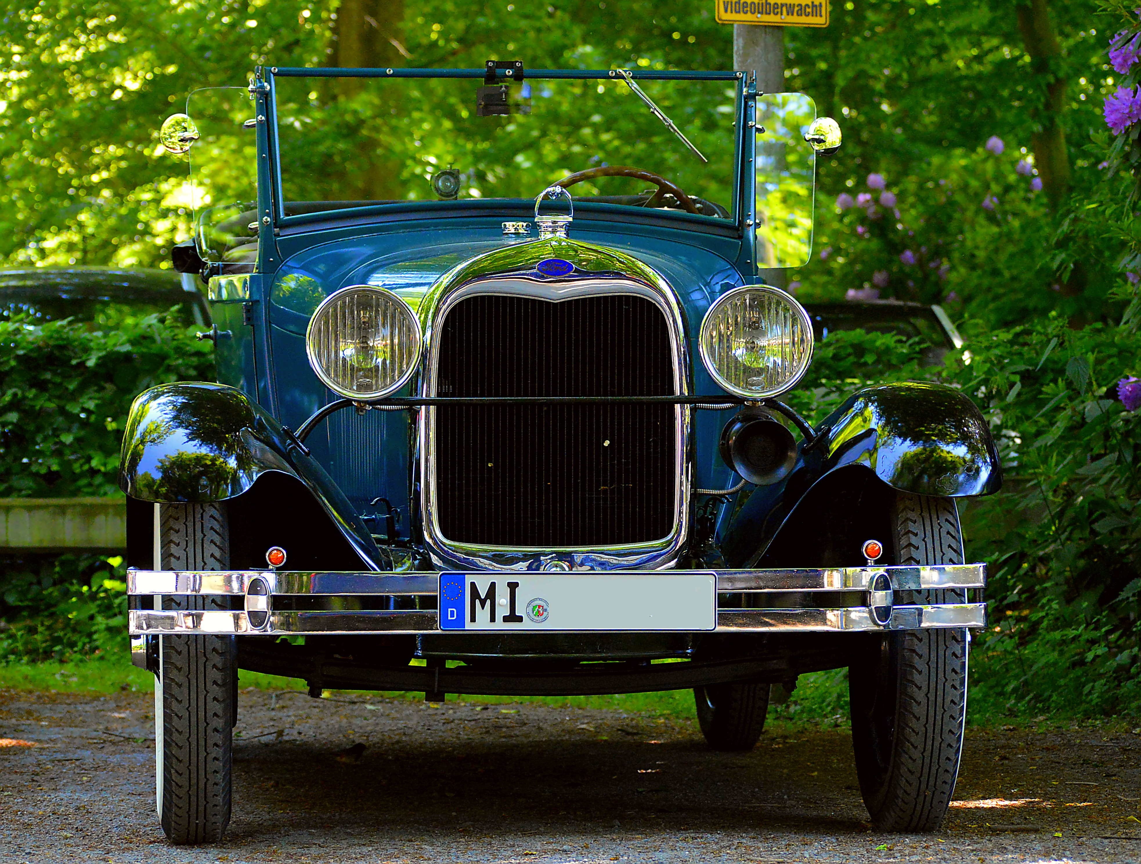 transportation, year built 1929, automotive, passengers cars, old car, Oldtimer, land, running board, auto, front, 4K, nostalgic, stationary, bumper, historically, HD Wallpaper