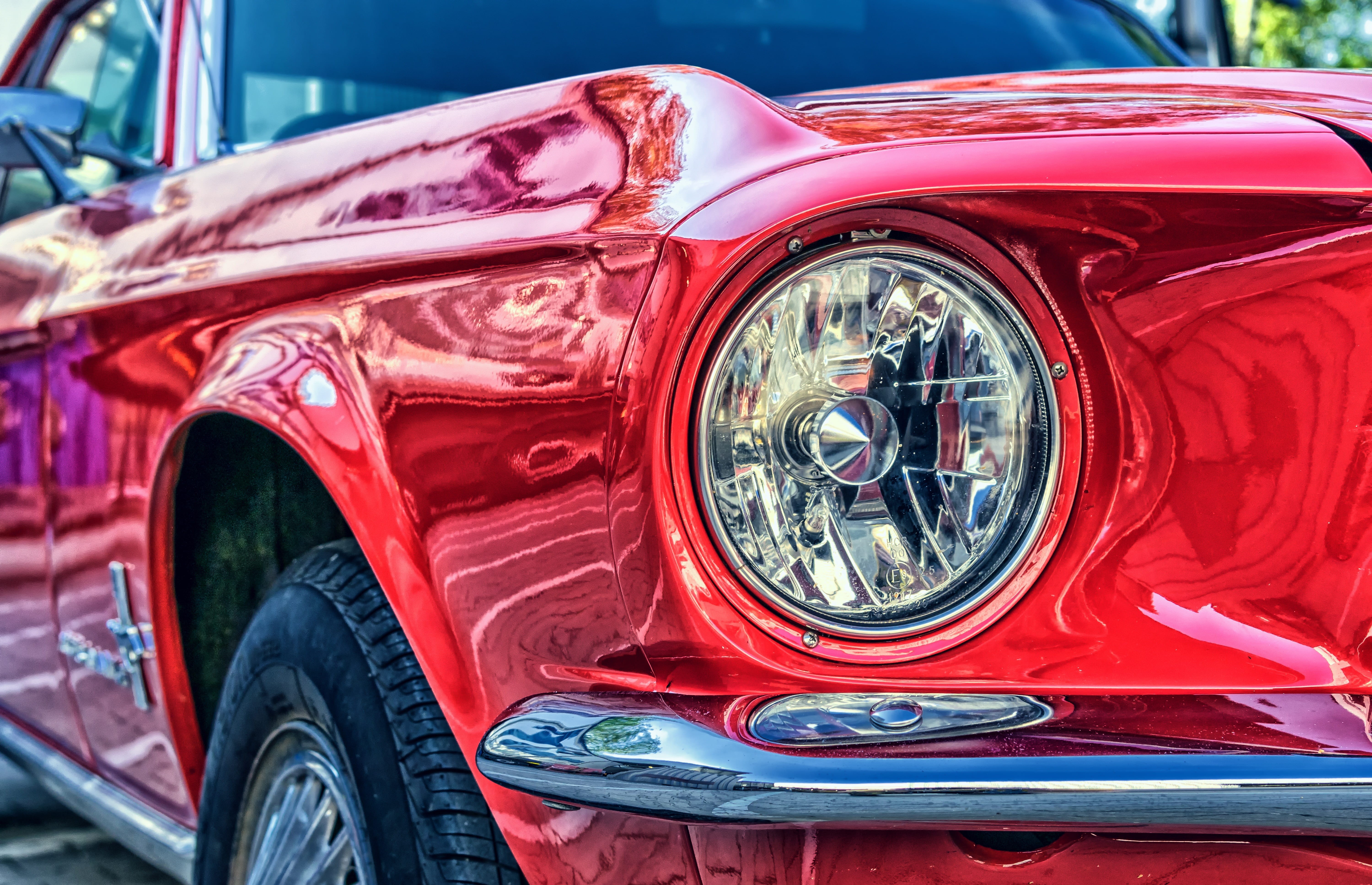 ford mustang, 67, history, restored, v8, day, silver colored, polished, pkw, transportation, motor vehicle, retro styled, maintained, american, chrome plated, HD Wallpaper