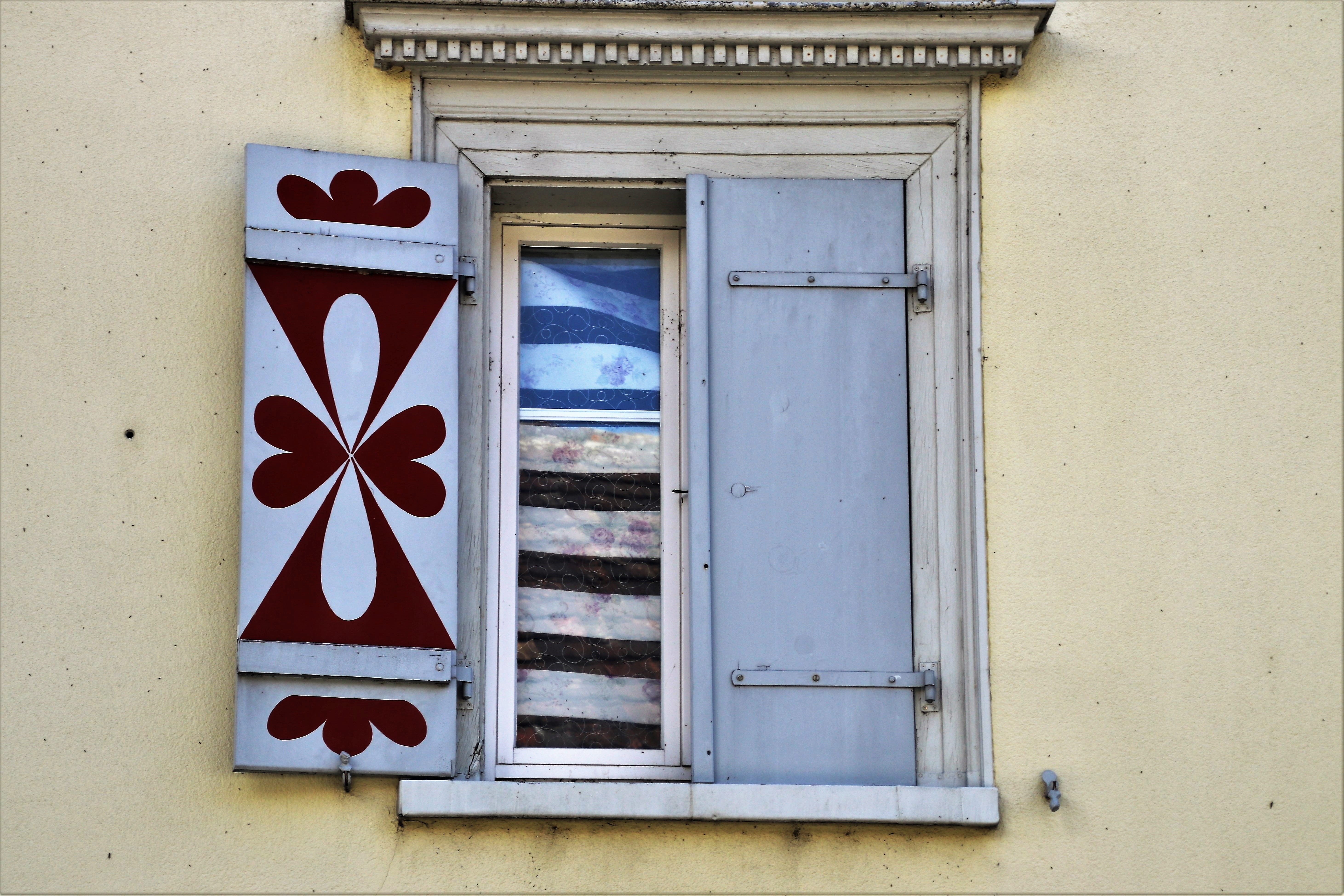 antique, building, wall of the house, appearance, entrance, okiennica, closed, wood - material, house, open, window frame, wall, wooden, window sill, colorful, HD Wallpaper