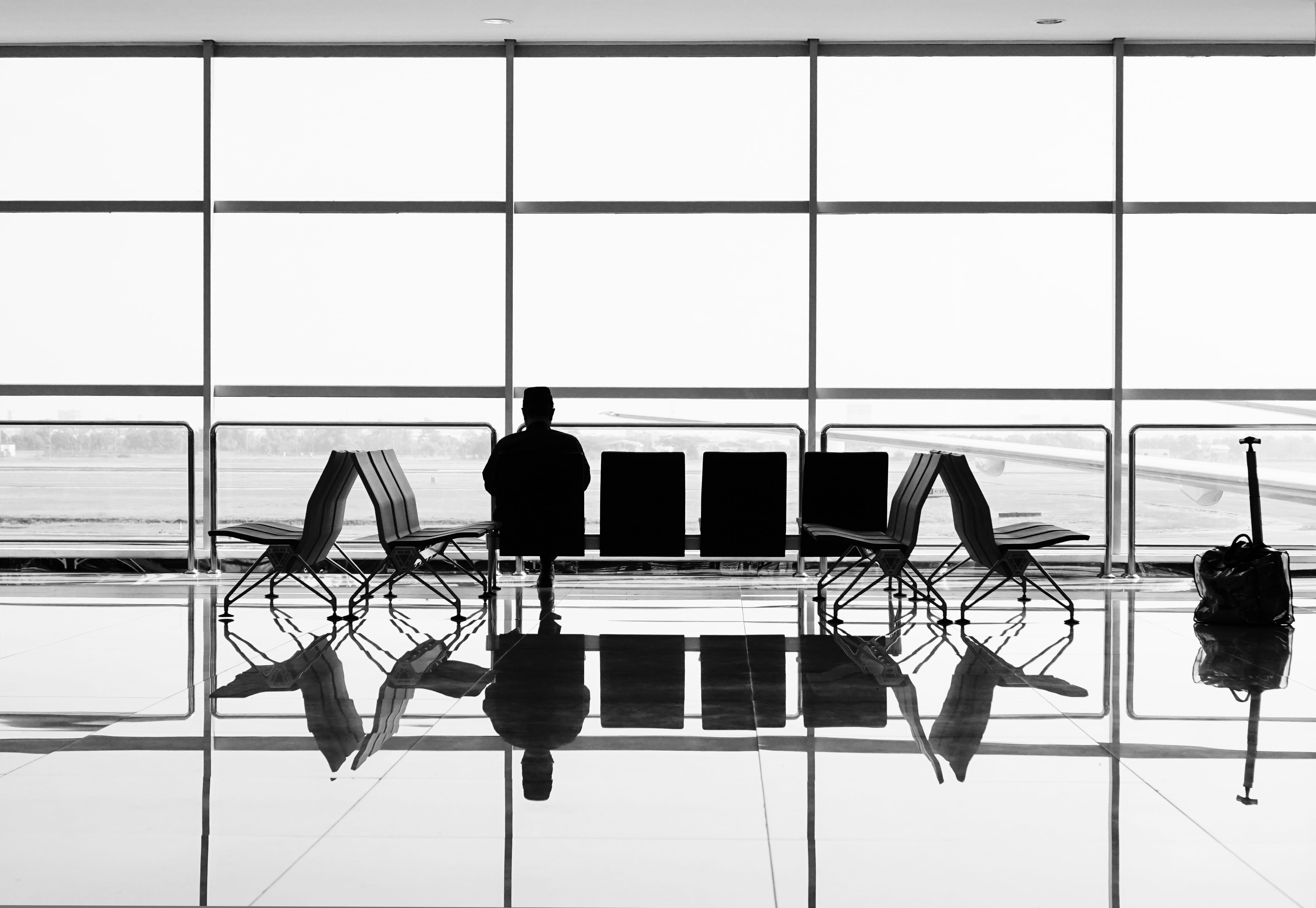 flooring, empty, luxury, no people, pattern, reflection, architecture, transparent, day, tile, table, daytime, indoors, man, front, window, seat, modern, HD Wallpaper