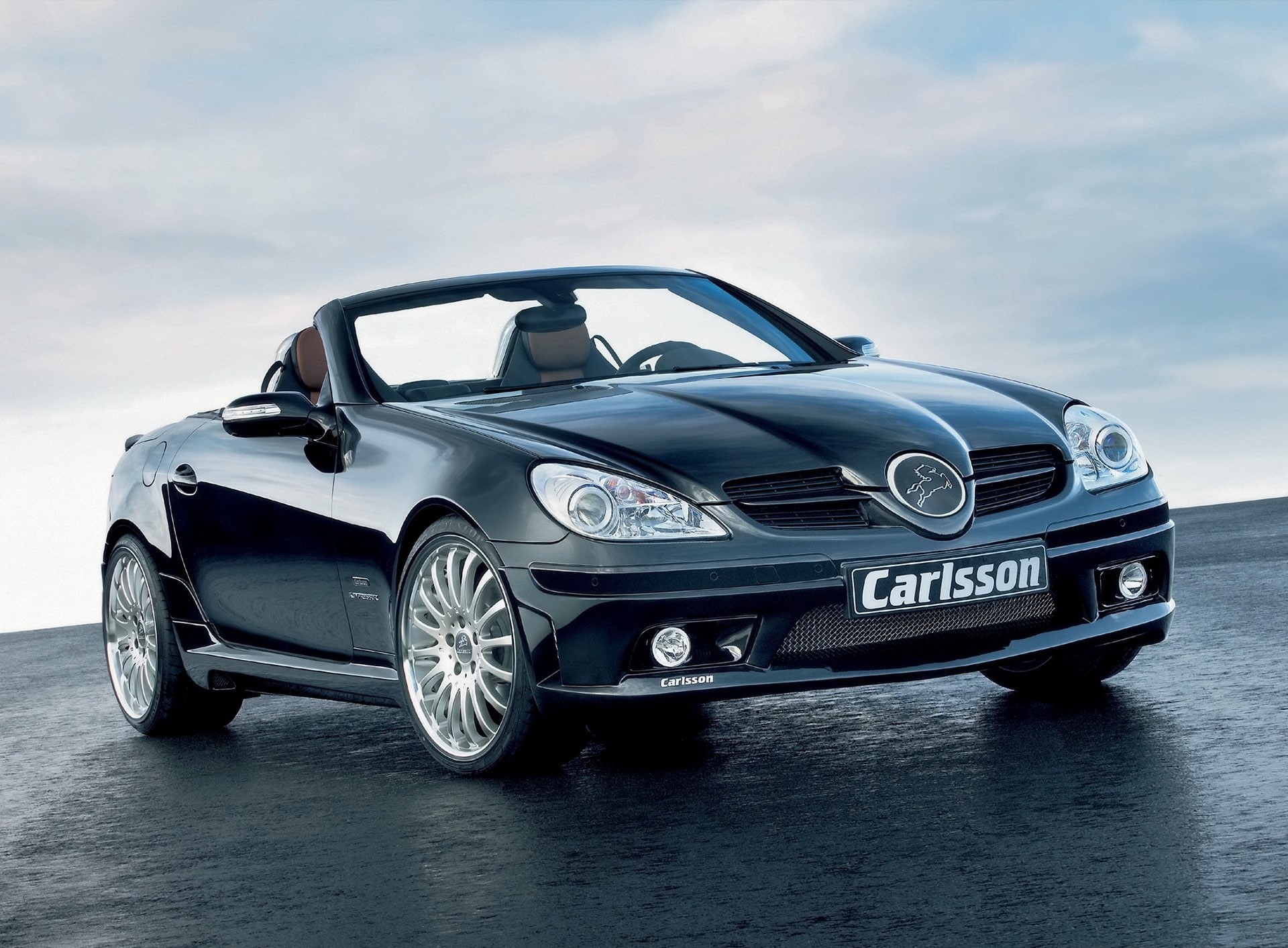 land vehicle, Mercedes Benz, Based, 2006, day, racecar, cloud - sky, wealth, luxury, Cars, transportation, Benz, close-up, Front, metal, Carlsson, chrome, HD Wallpaper