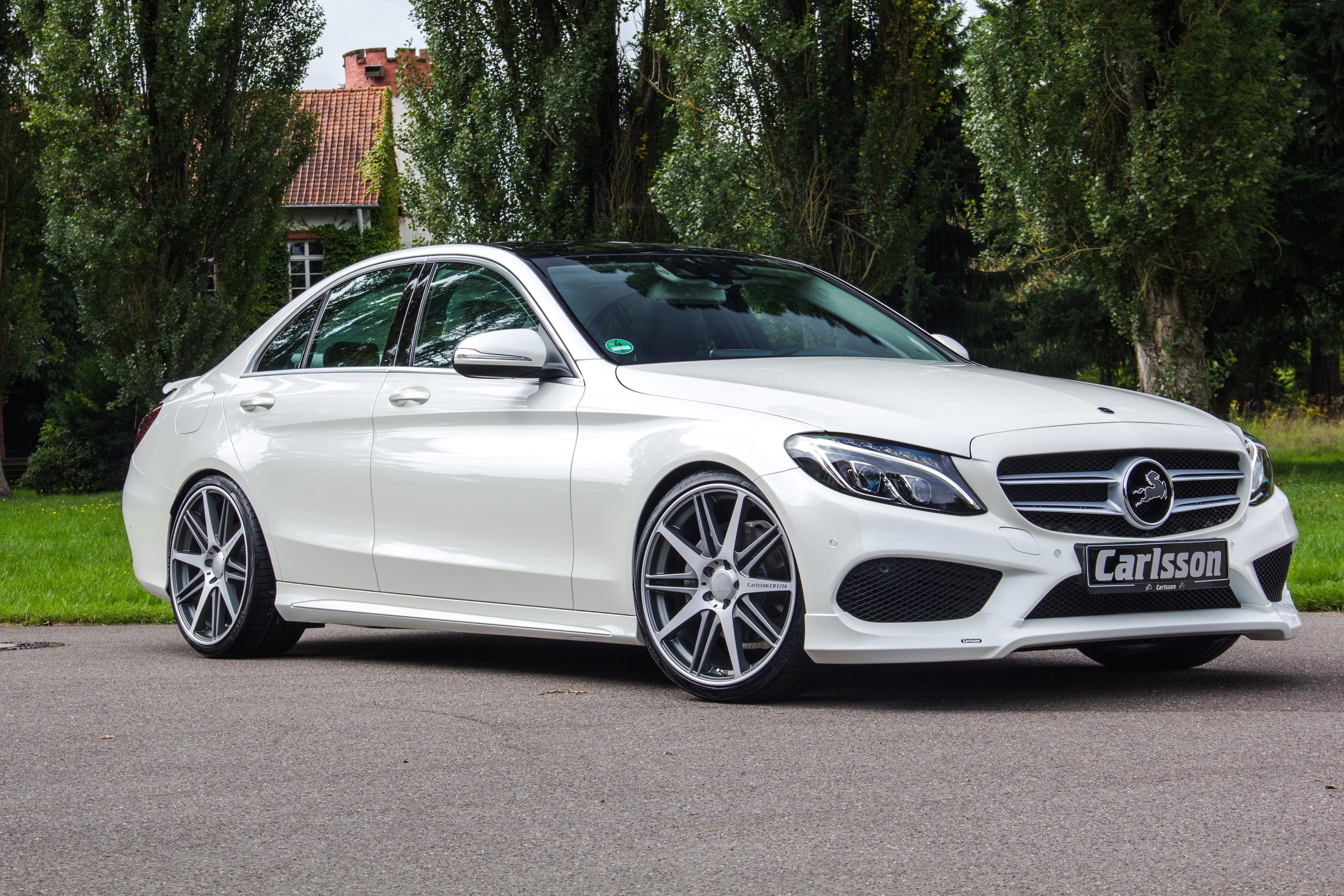 engine, car, 2014, mode of Transport, sport, travel, Mercedes-Benz, plant, outdoors, white, luxury, germany, side View, day, status Car, С-Class, exhibition, HD Wallpaper