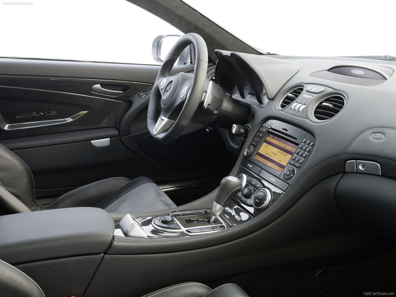 series, 720P, r230, amg, sl65, 2009, mercedes-benz, black, HD Wallpaper