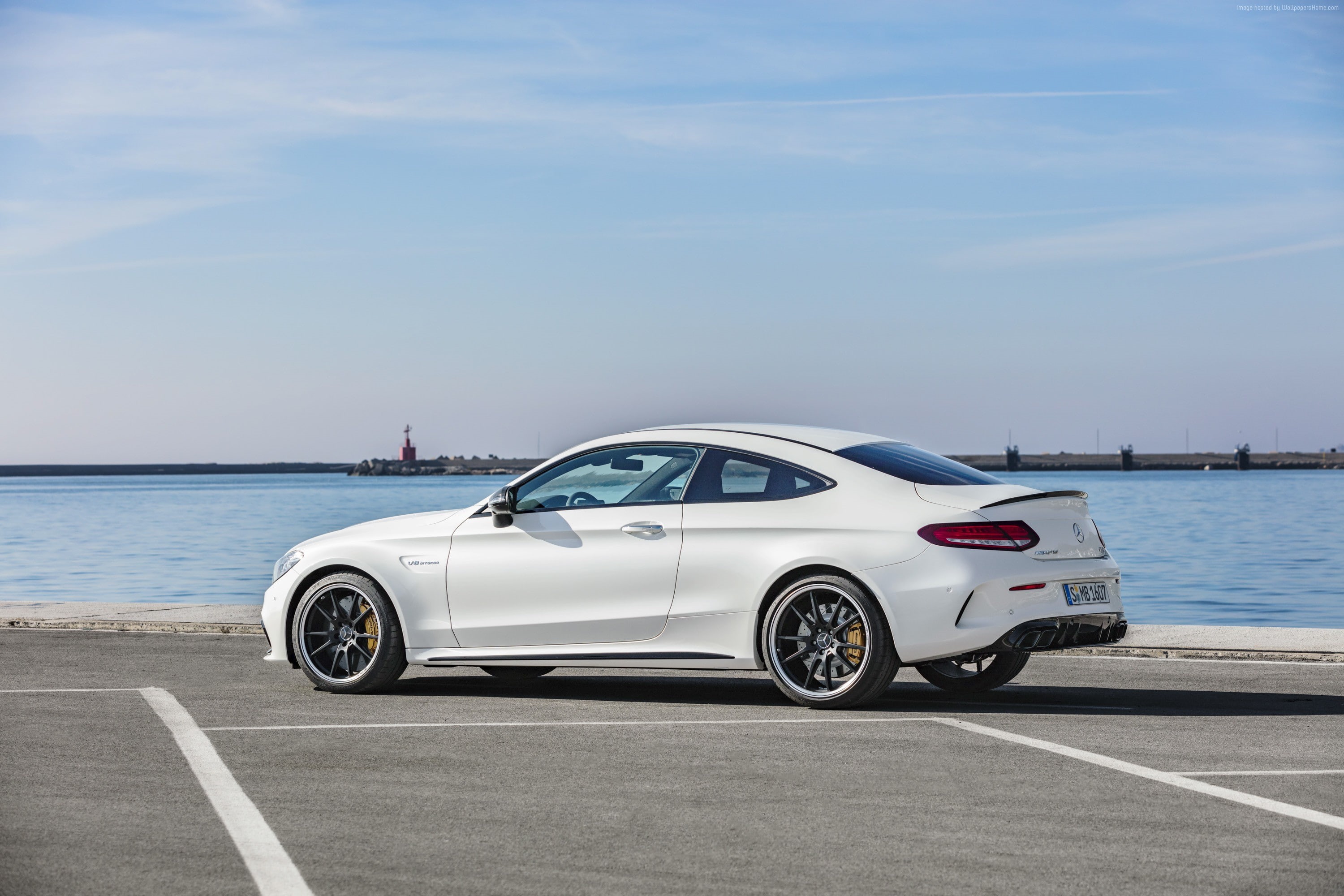 4K, 2019 Cars, Mercedes-Benz C63 S AMG Coupe, 2K, HD Wallpaper