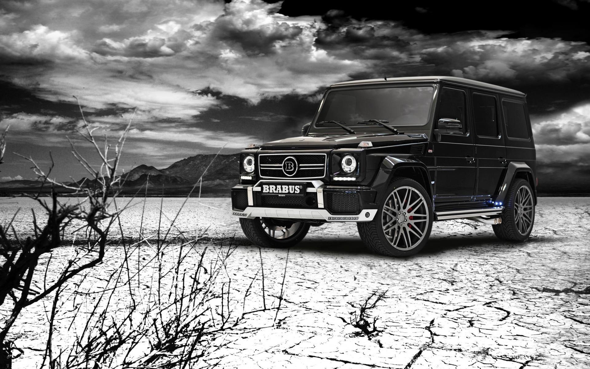 mercedes, brabus, 1080P, g, suv, mercedes-benz g63, black, 1920x1200, cars, mercedes-benz, benz, HD Wallpaper