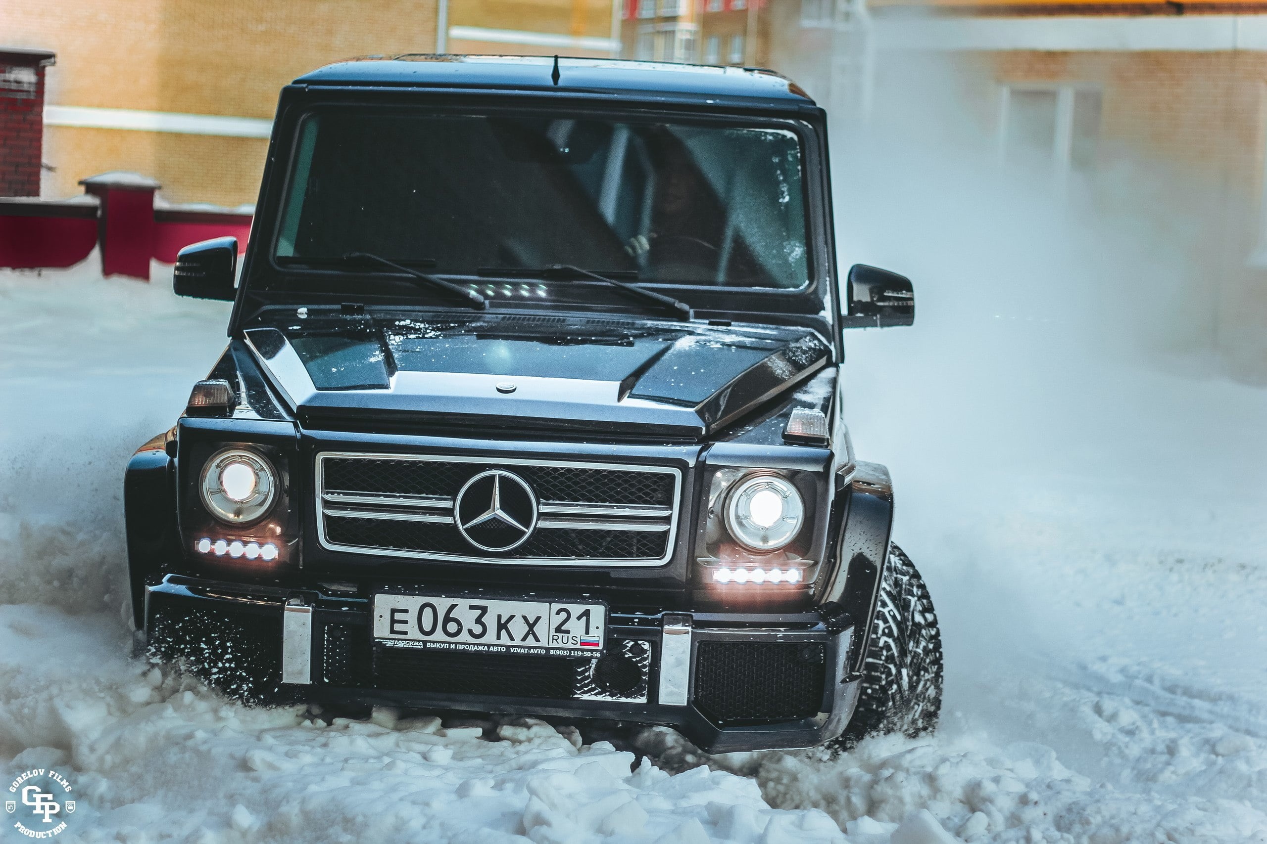 All-terrain vehicles, before, land Vehicle, GORELOV FILMS PRODUCTION, benz, speed, white color, class, ontario - Canada, winter, snowing, retro styled, HD Wallpaper