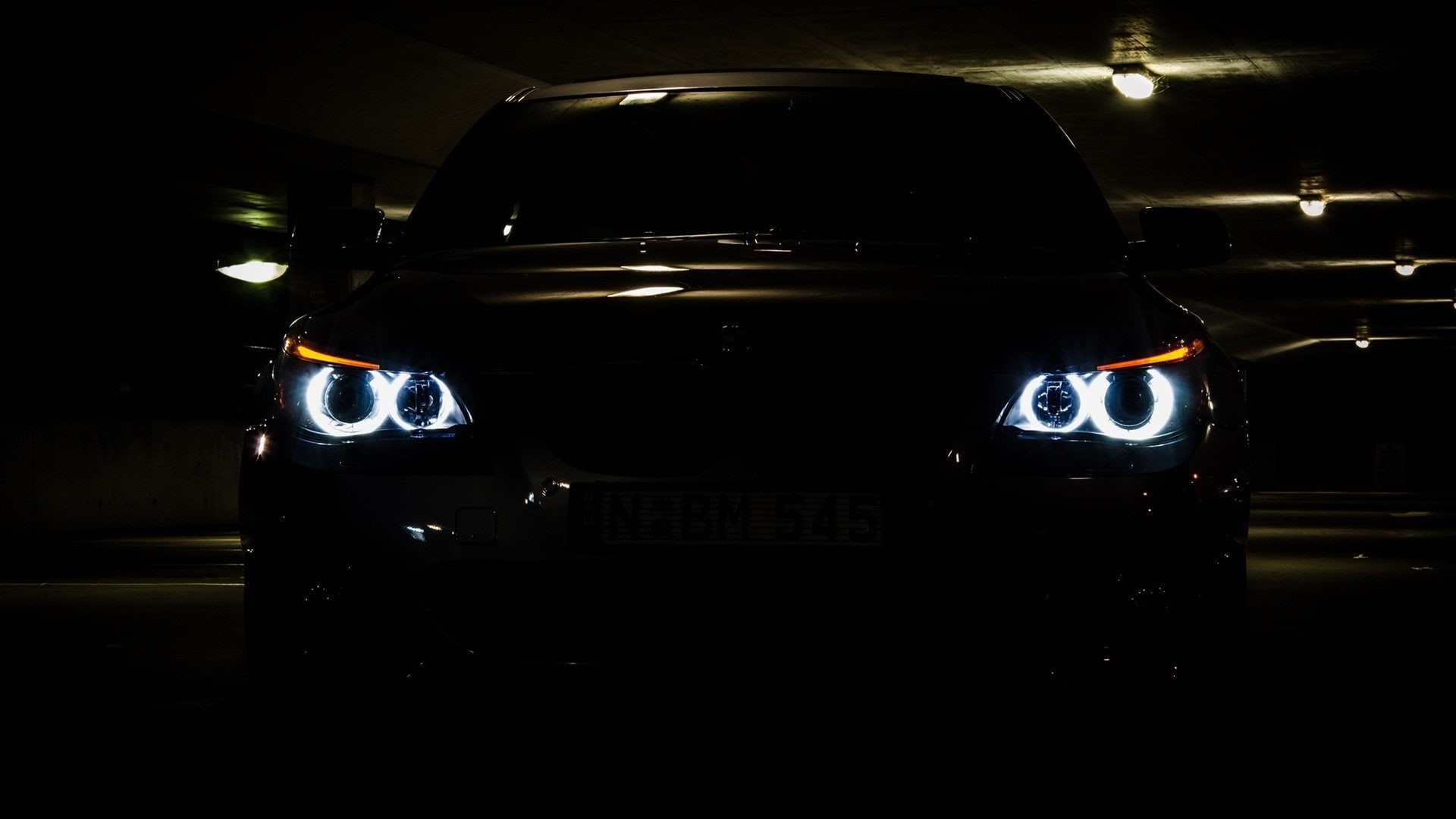 eyes, angel, e60, cars, bmw, automobile, series, lights, vehicles, 1080P, HD Wallpaper