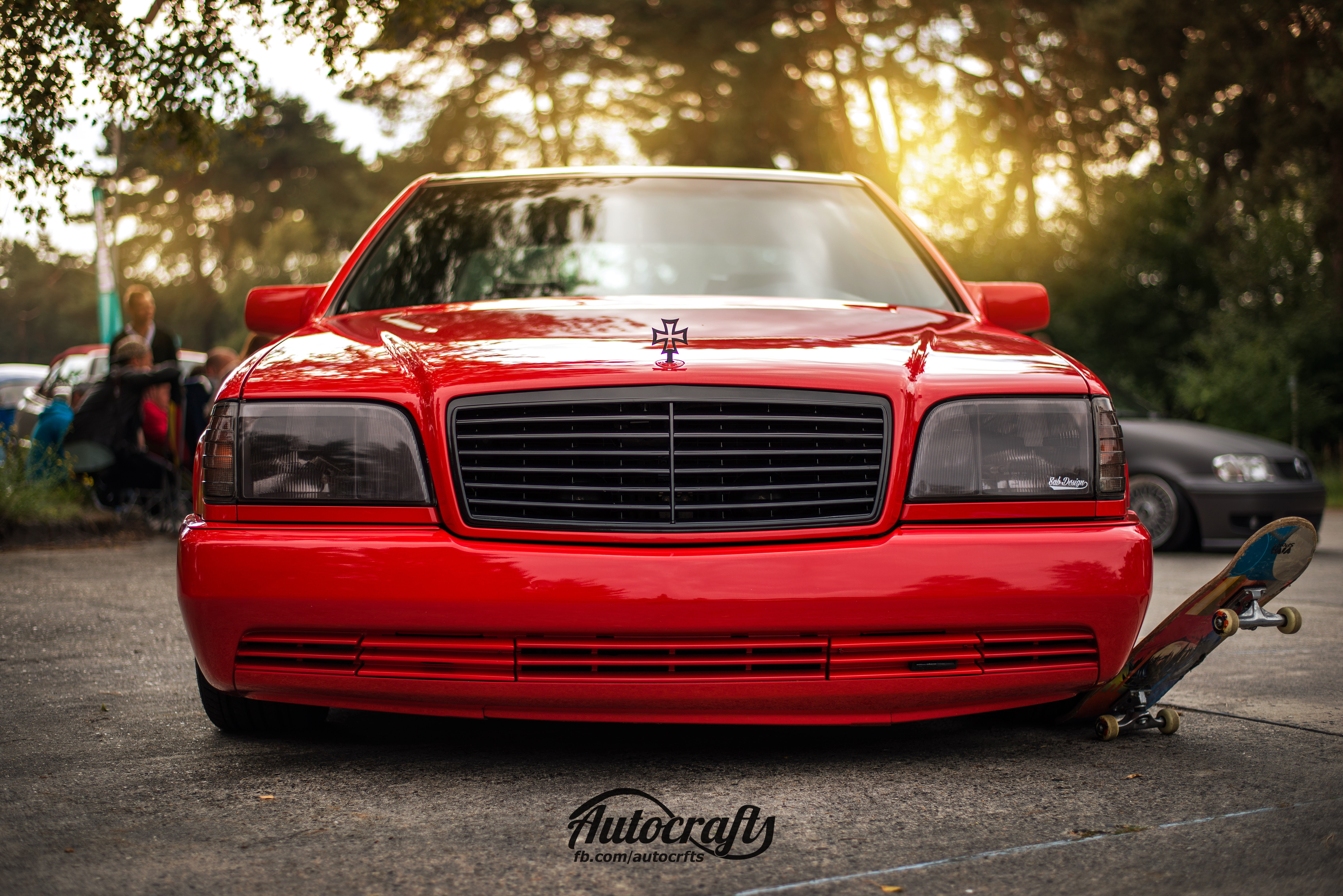 red, Mercedes - Benz, w140, s320, 5K, HD Wallpaper