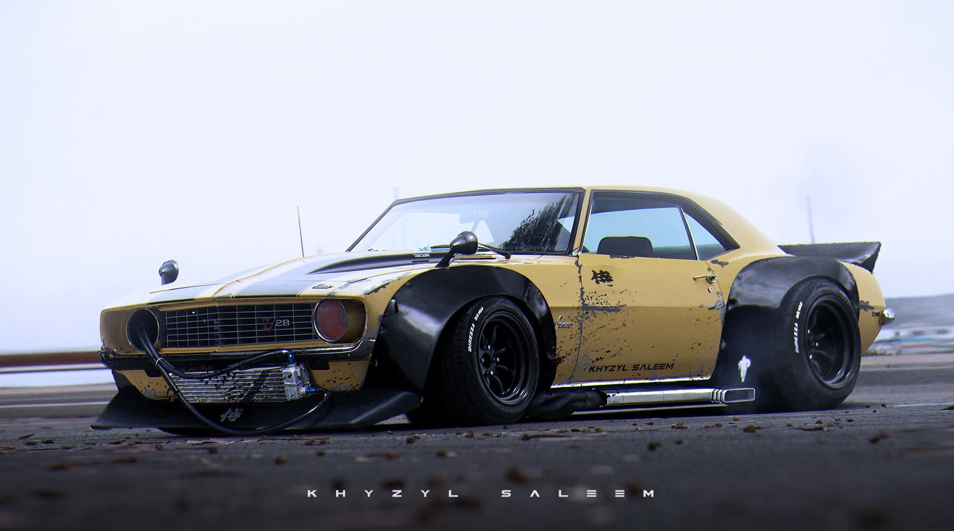 720P, Chevrolet, JDM, Khyzyl Saleem, RS Watanabe, car, Chevrolet Camaro Z28, Camaro, HD Wallpaper
