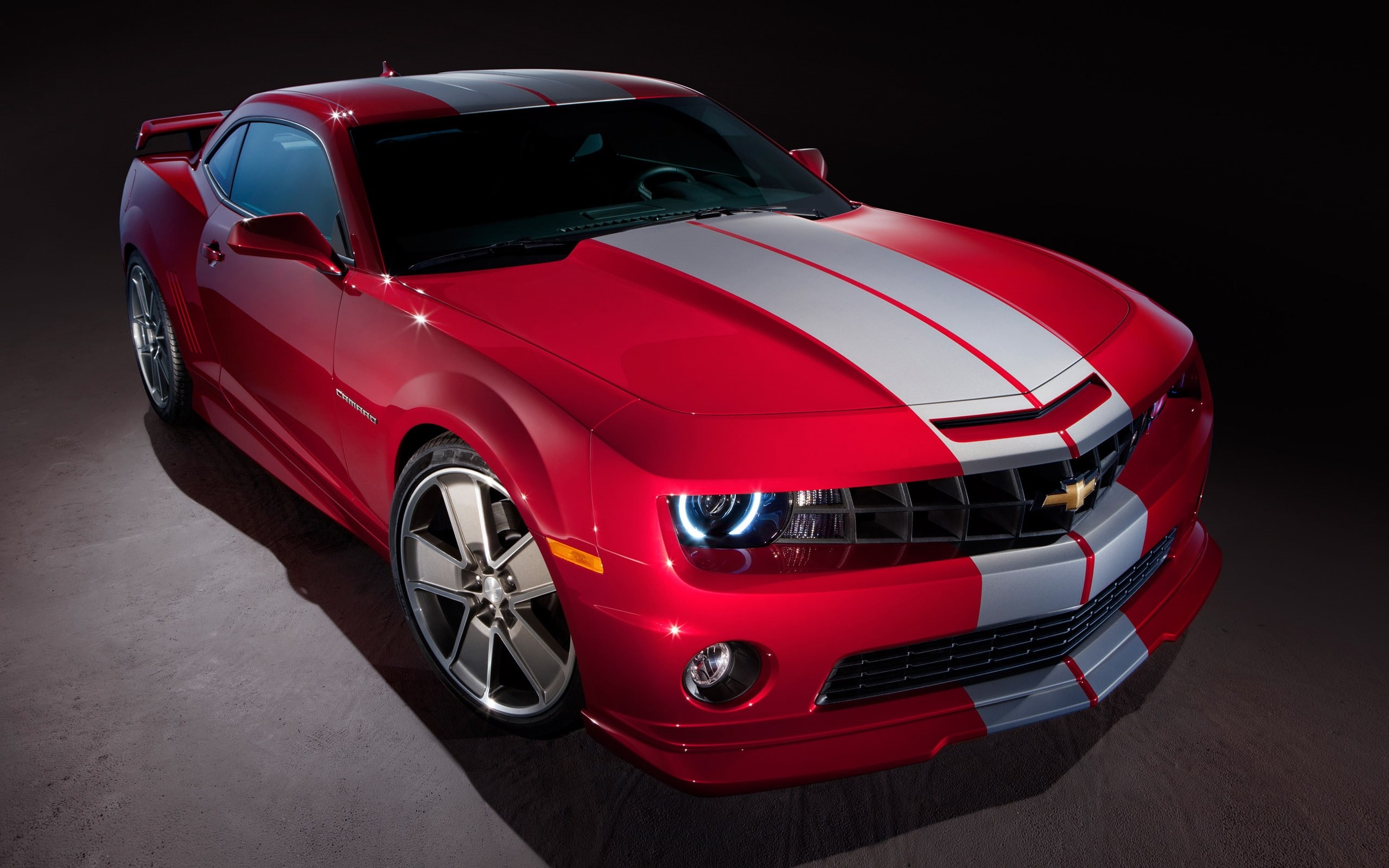 Chevrolet Camaro, Muscle Car, flash, red, chevrolet, 2K, Camaro, HD Wallpaper