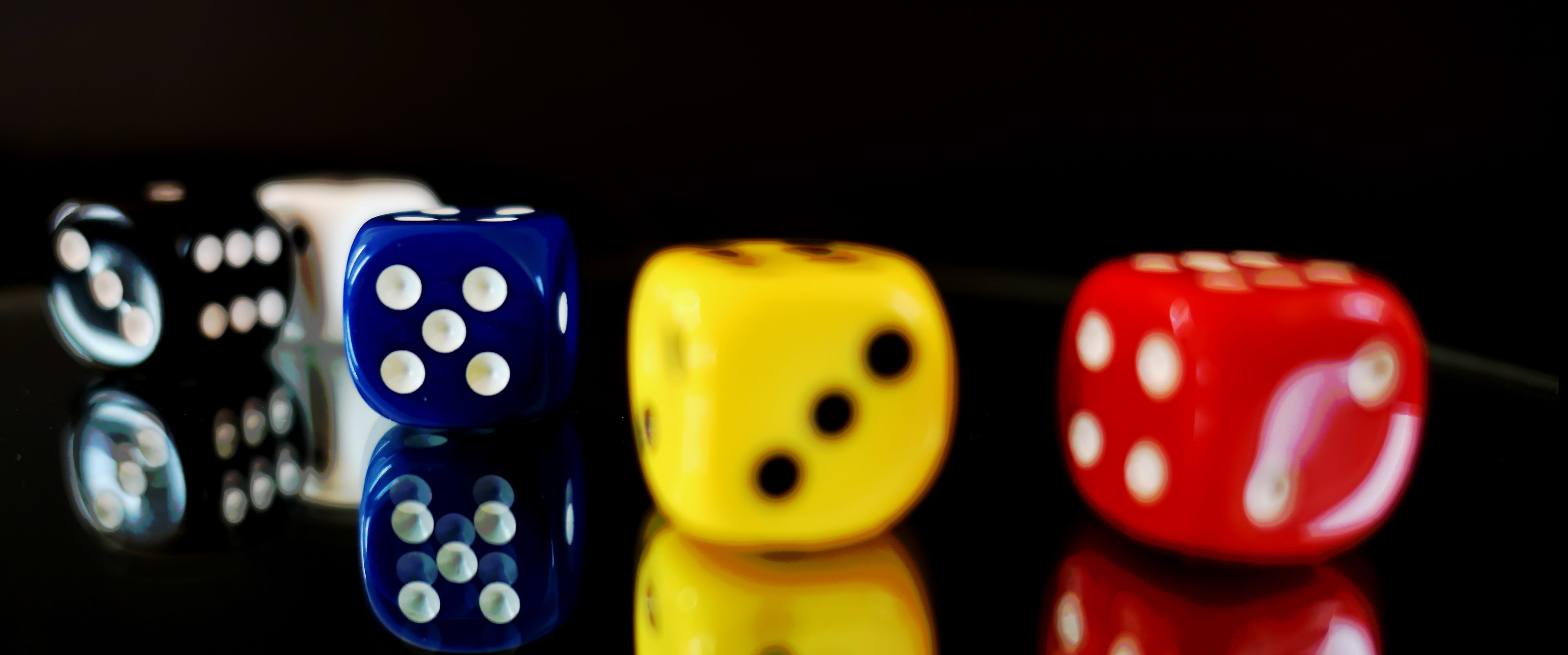 leisure activity, in a row, studio shot, dices, relaxation, risk, blue, pastime, indoors, leisure games, color, assorted, eyes, entertainment, points, pleasure, HD Wallpaper
