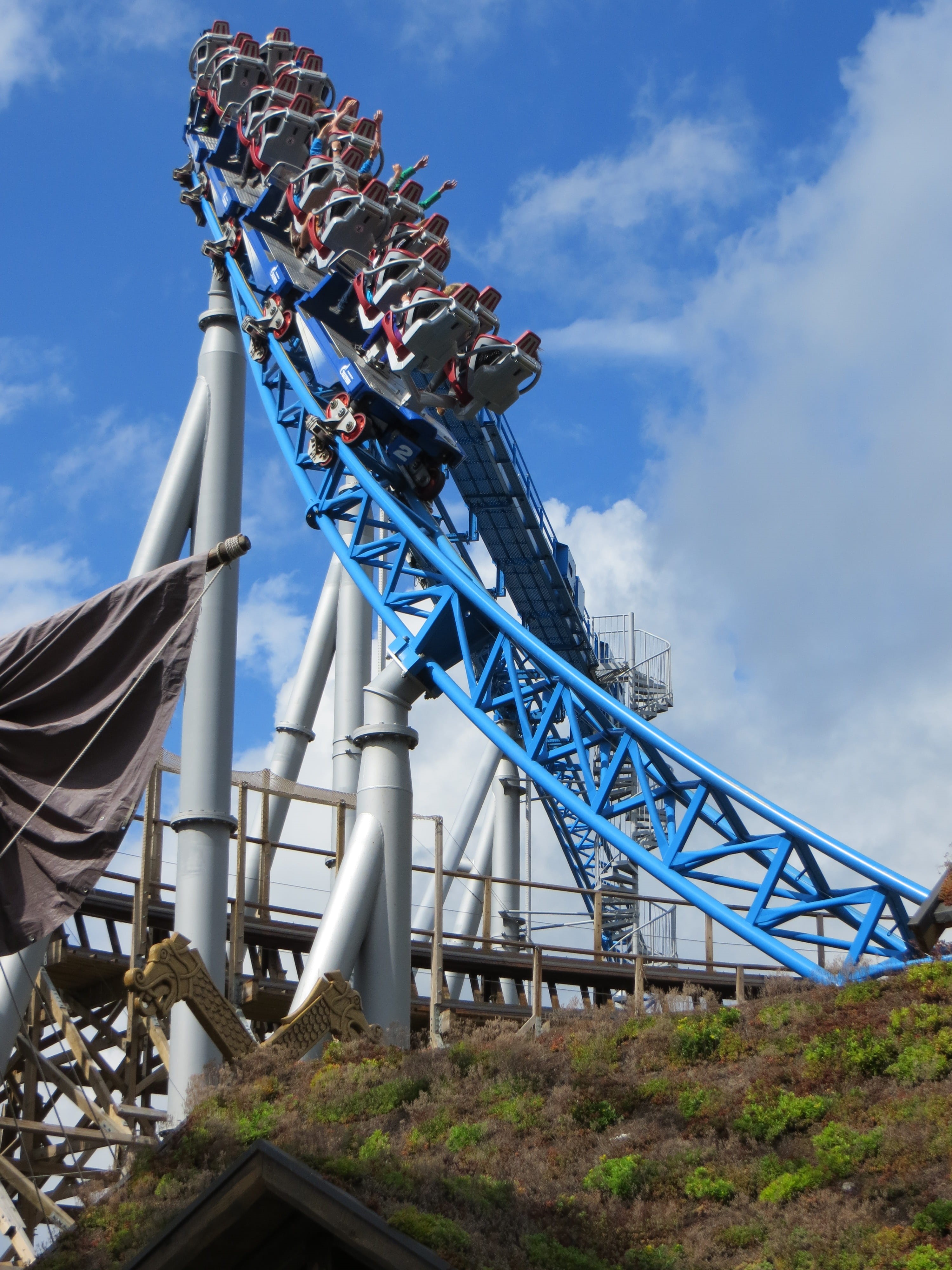 outdoors, travel destinations, coaster, built structure, hustle and bustle, people, pleasure, excitement, Roller Coaster, ride, carousel, low angle view, Phone HD Wallpaper