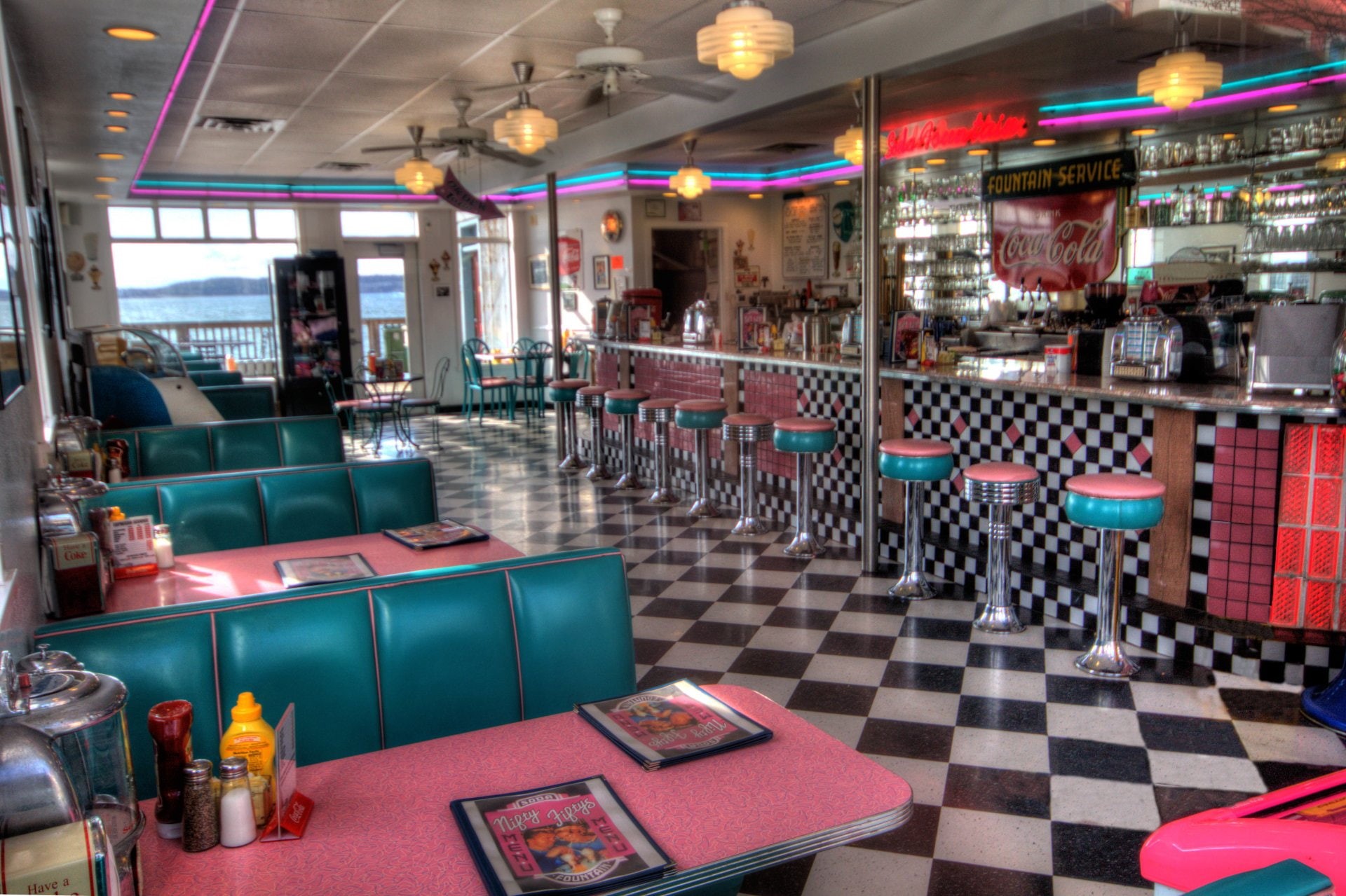 Restaurant, Vintage, 1080P, Diner, Man Made, HD Wallpaper