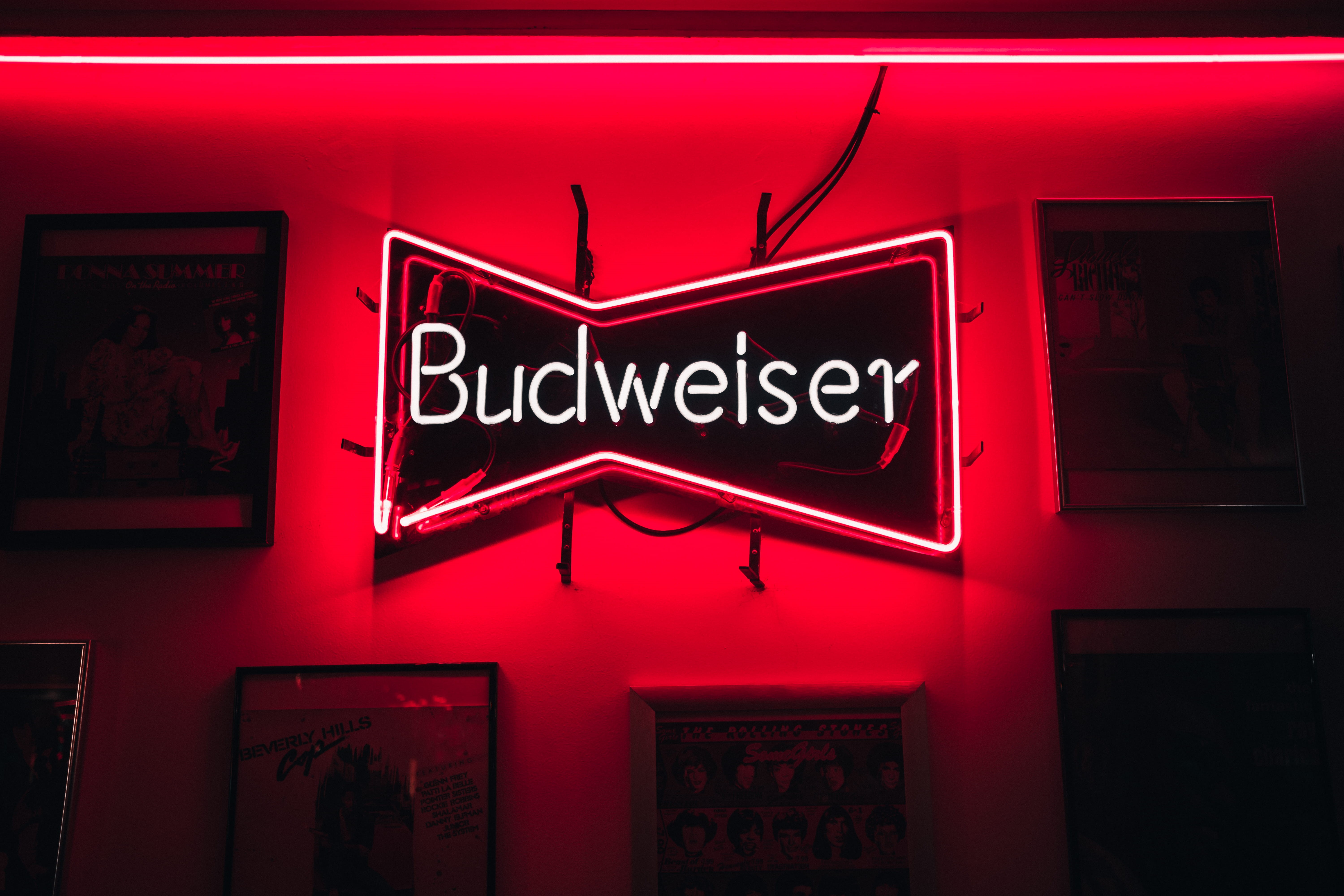 text, restaurant, close-up, neon, nightlife, food and drink, communication, wall, red, no people, sign, light, illuminated, architecture, retro styled, HD Wallpaper