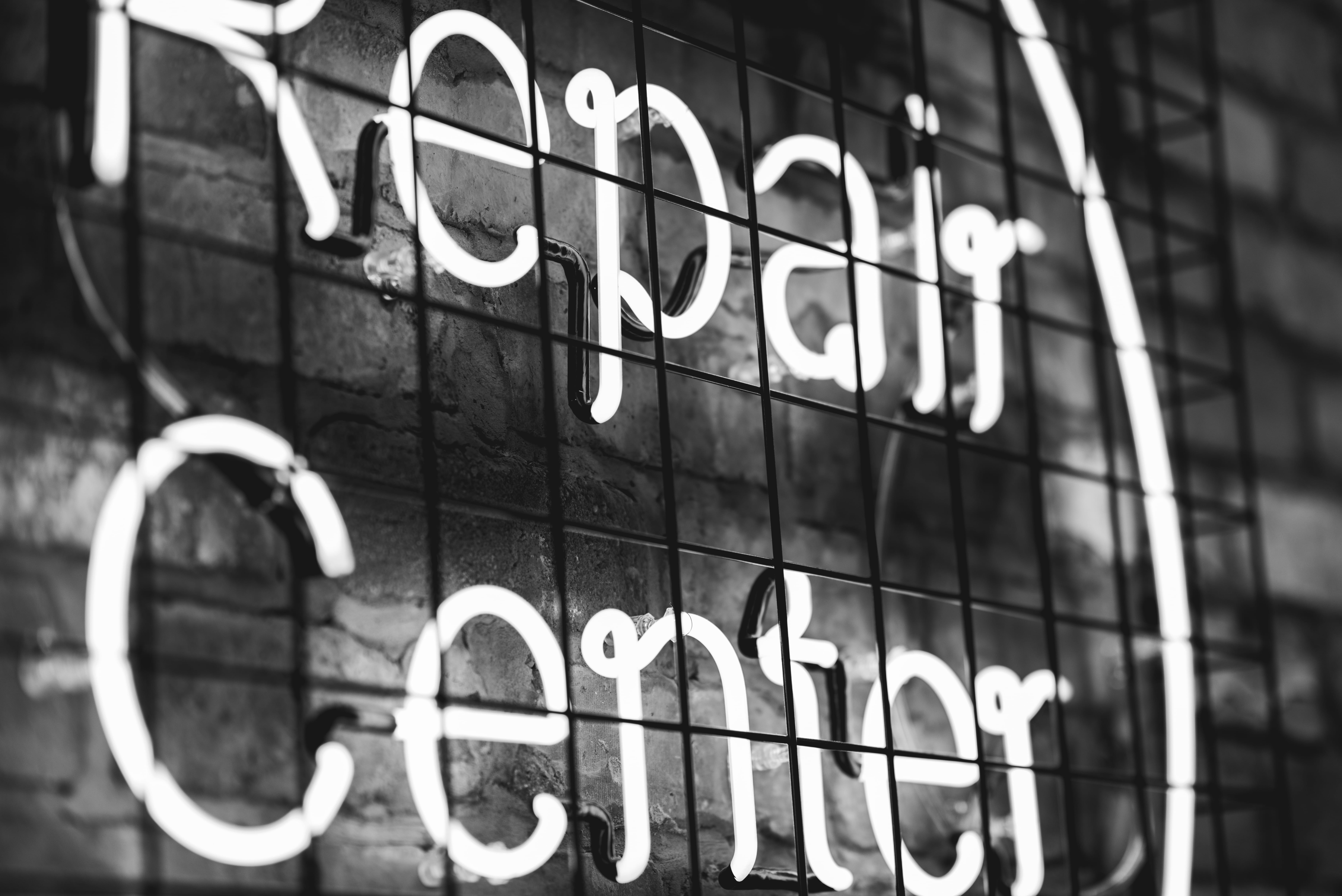 window, selective focus, old wall, neon, no people, bright font, neon font, led, focus on foreground, light sign, built structure, shape, photography, HD Wallpaper