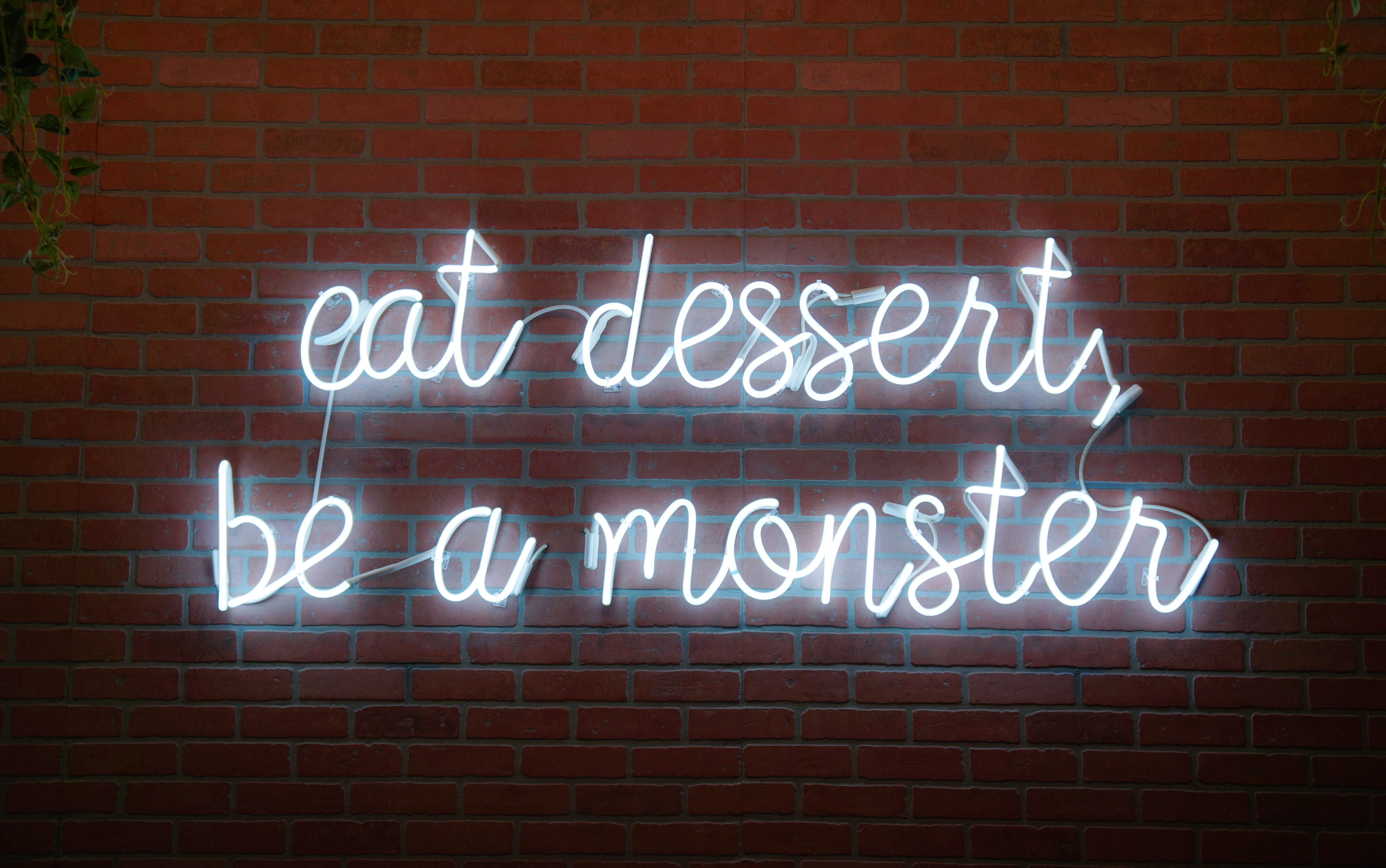 no people, light, night, western script, close-up, electricity, eat, nightlife, glowing, wall - building feature, indoors, illuminated, wall, capital letter, HD Wallpaper
