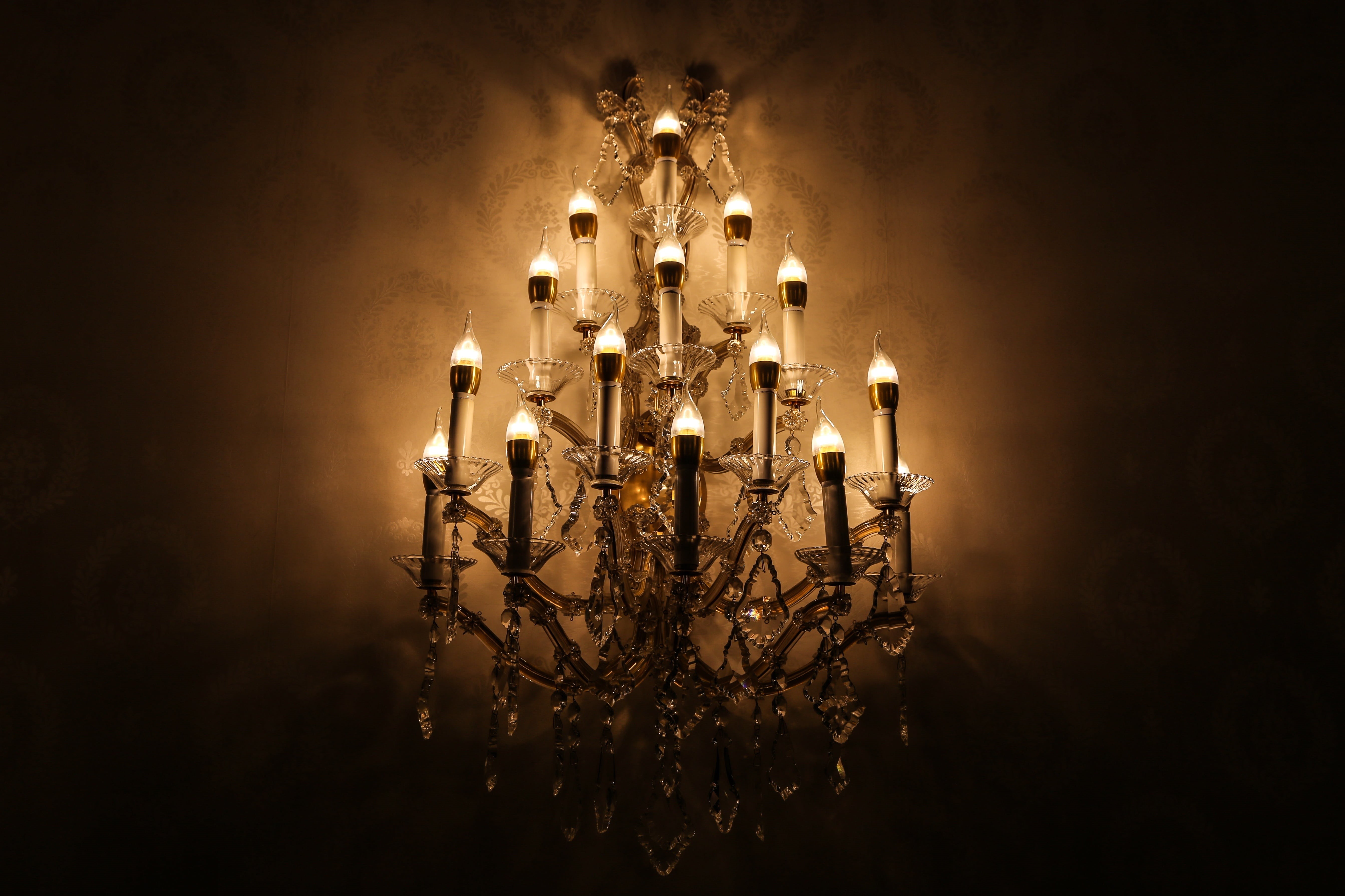 design, christmas, black background, lighted, elegant, heat - temperature, glow, burning, uptight, decor, night, vintage, decoration, electric lamp, white, HD Wallpaper