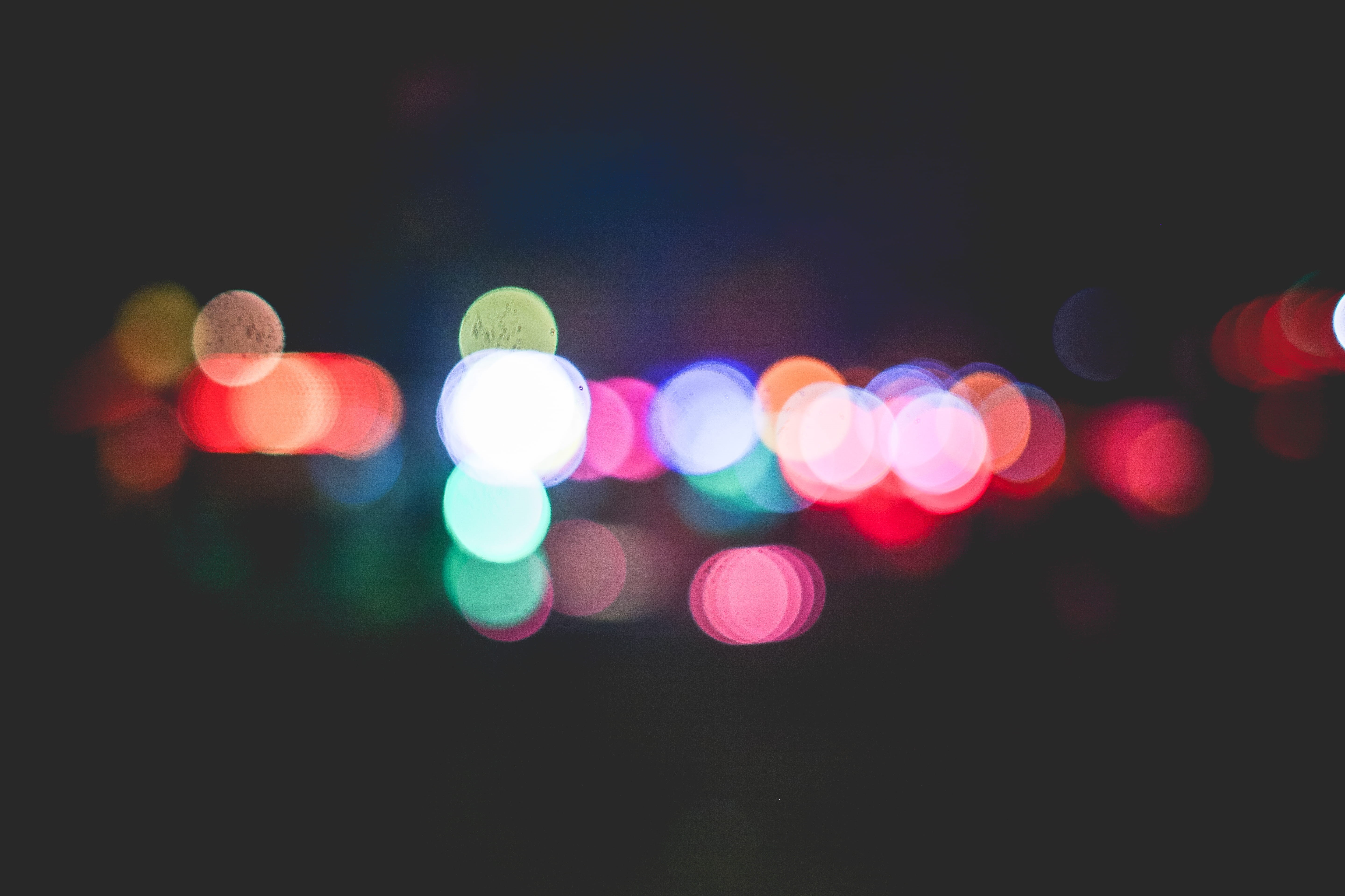 spotted, multi Colored, shiny, shape, Funfair, electric light, light - natural phenomenon, backgrounds, close-up, no people, lighting equipment, 5K, Colorful, HD Wallpaper