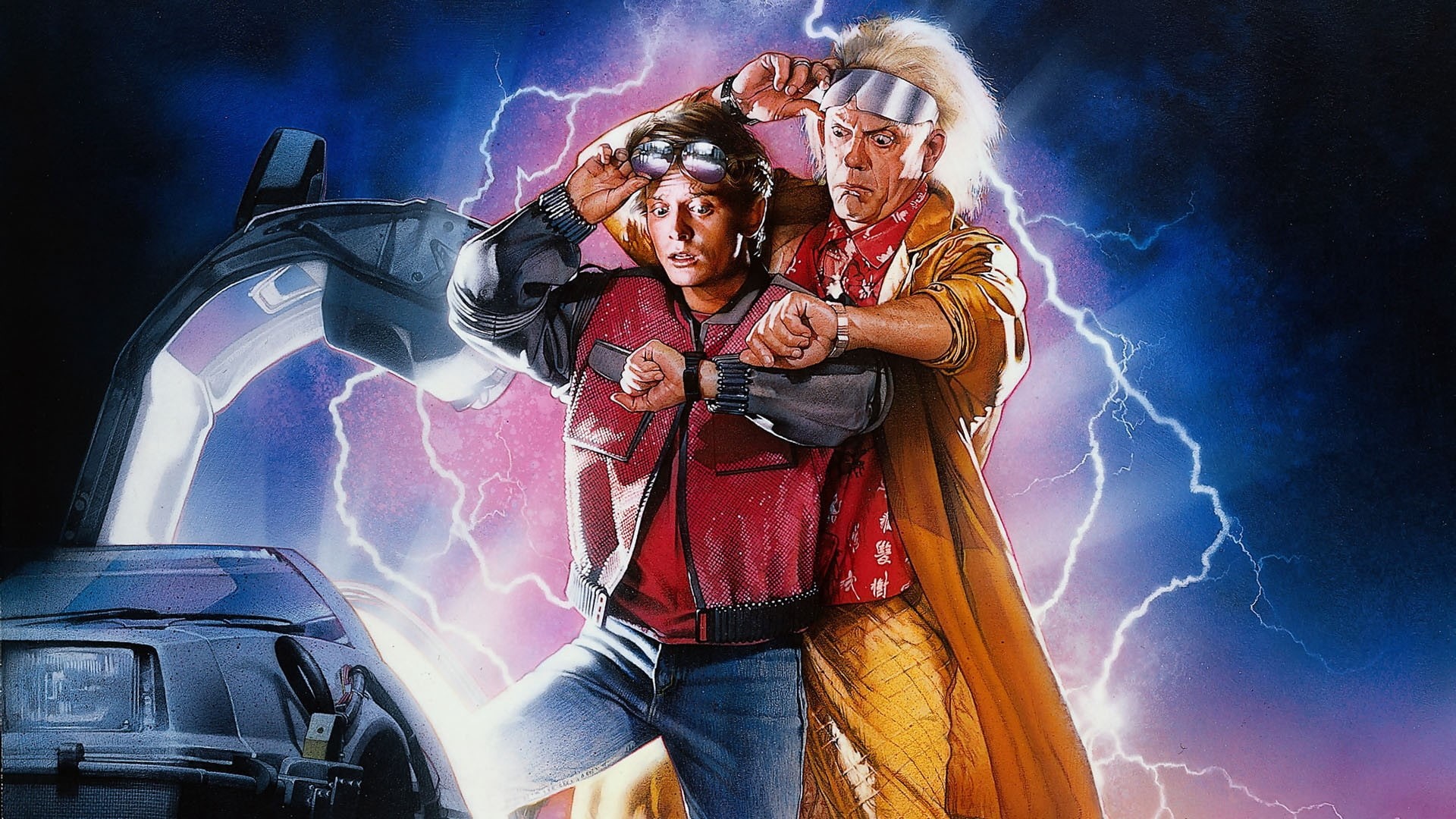 scientist, dr, christopher lloyd, michael j fox, back to the future, 1080P, marty mcfly, HD Wallpaper