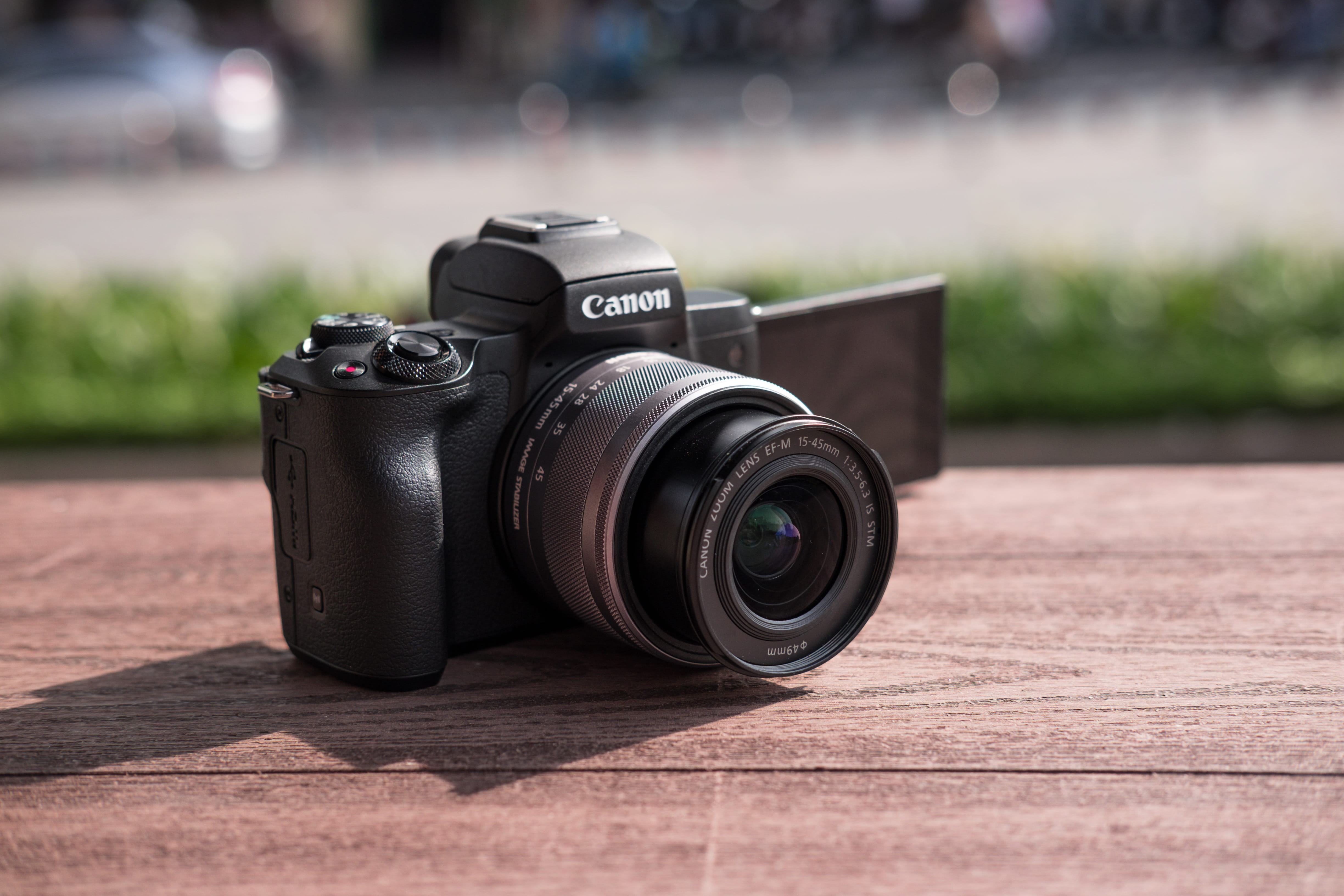 surface, photographic equipment, black, photographing, canon, close-up, camera, day, wheel, camera lens, technology, fire screen, electronics, 4K, selective focus, HD Wallpaper