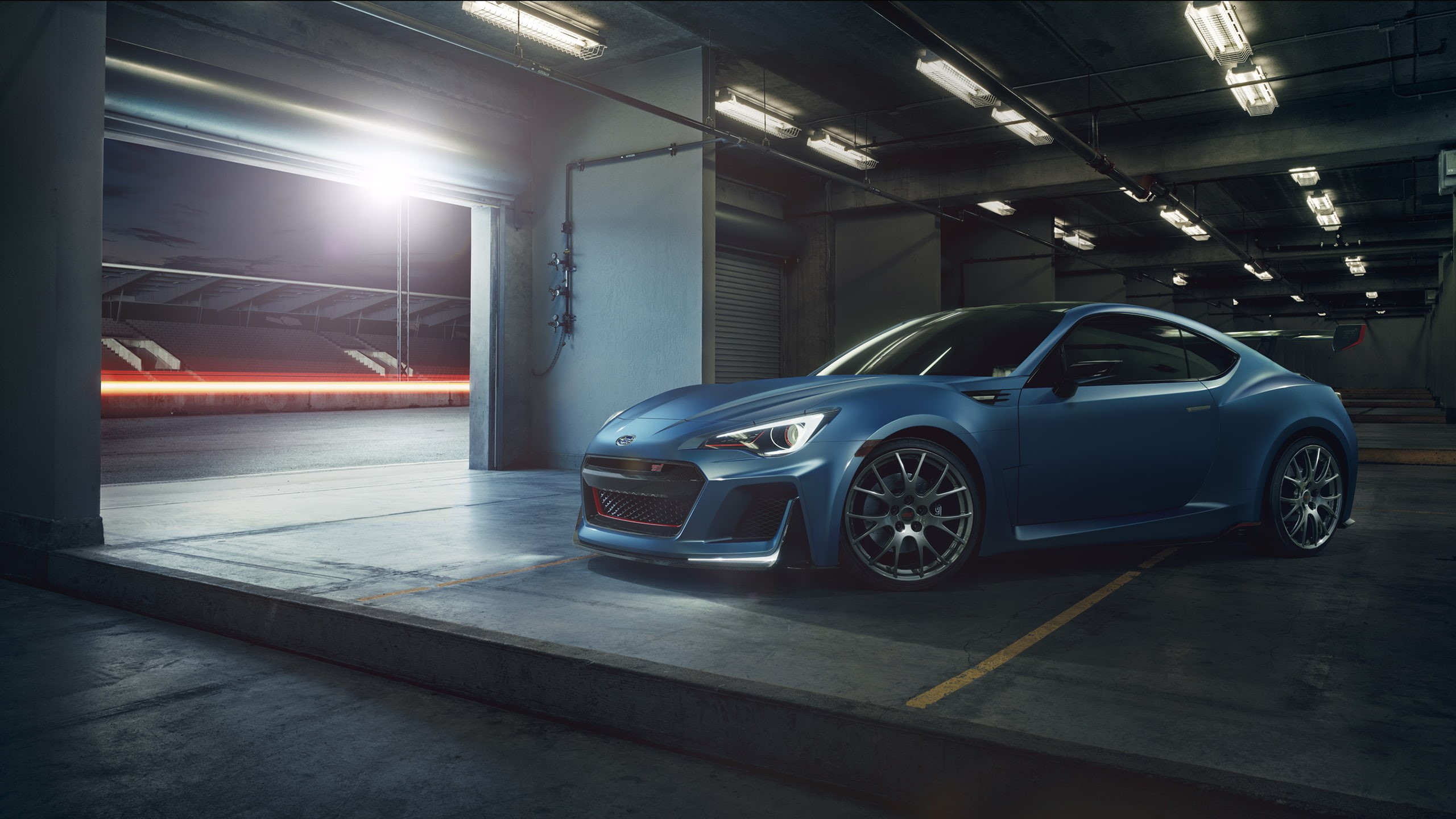 race tracks, Subaru BRZ STI, 2K, car, vehicle, concept cars, HD Wallpaper