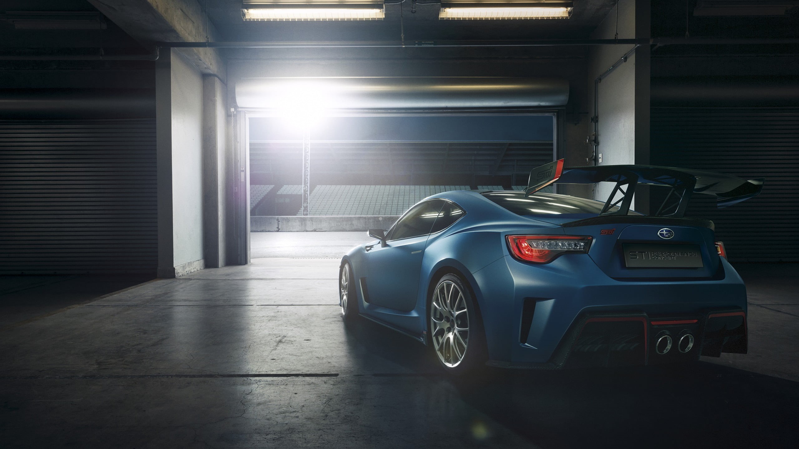stationary, mode of transportation, sign, sports car, race tracks, vehicle, land vehicle, no people, parking garage, motor vehicle, building, transportation, HD Wallpaper
