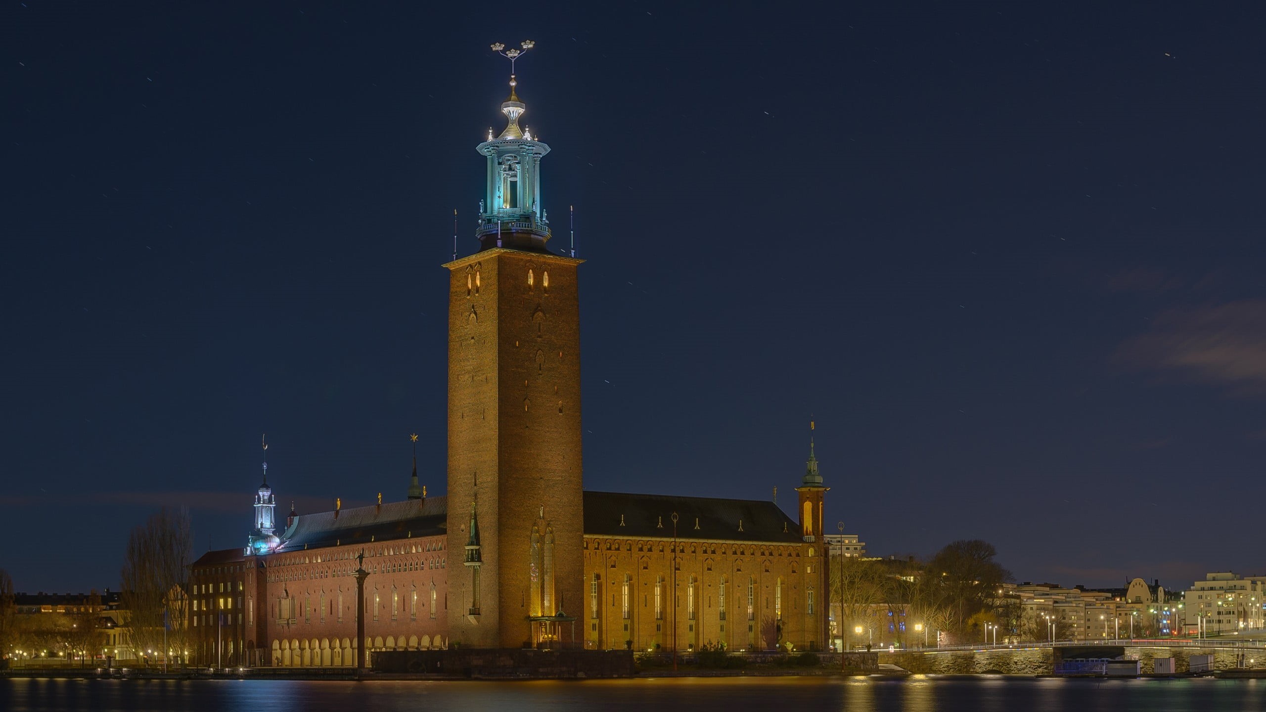 skyscraper, sky, lighthouse, built structure, Sweden, travel destinations, miniature, no people, outdoors, brown, building exterior, tall - high, water, HD Wallpaper