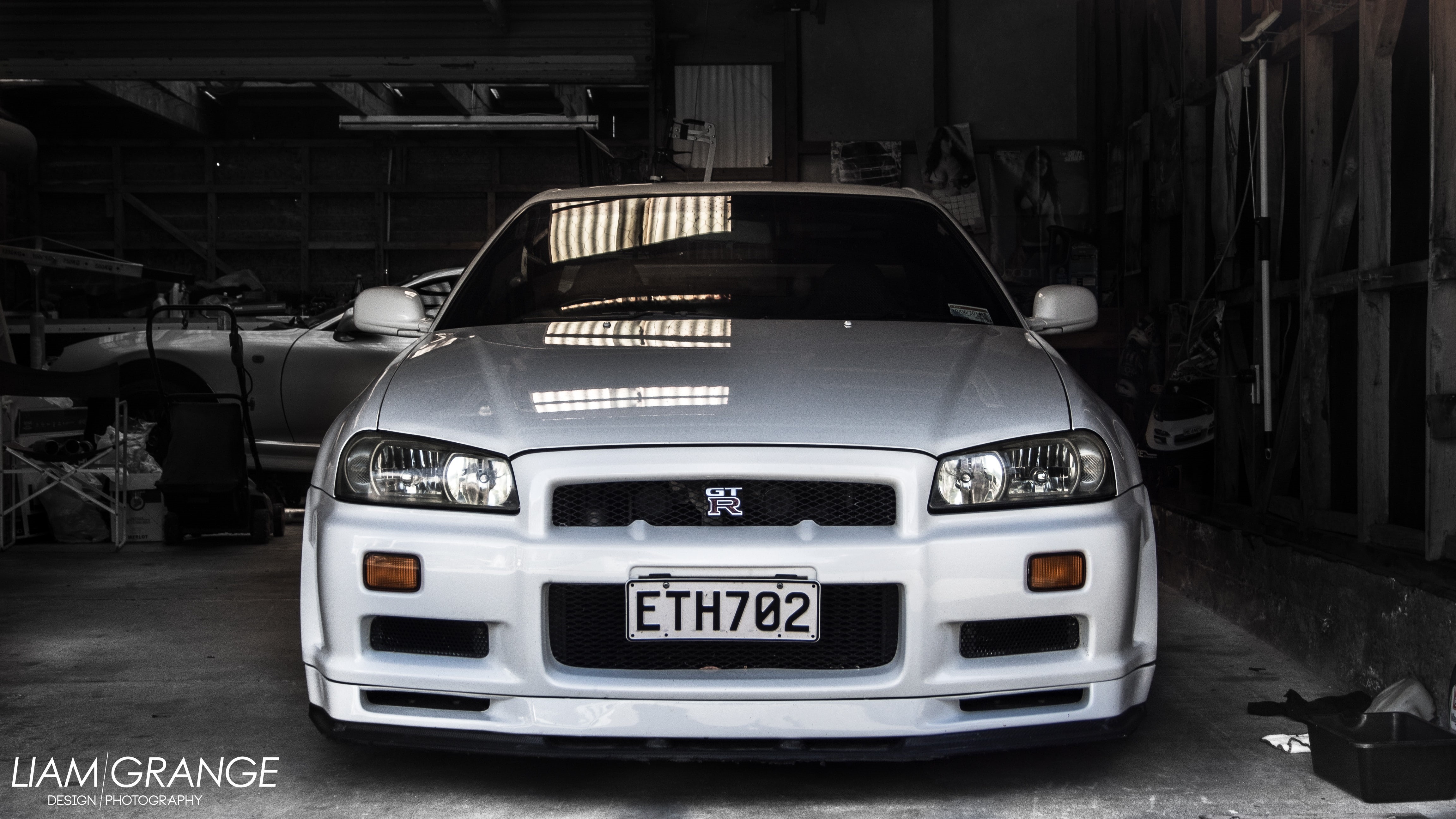 car, Nissan Skyline GT-R R33, Nissan Skyline GT-R R34, Nissan, Nissan Skyline GT-R R35, 4K, HD Wallpaper