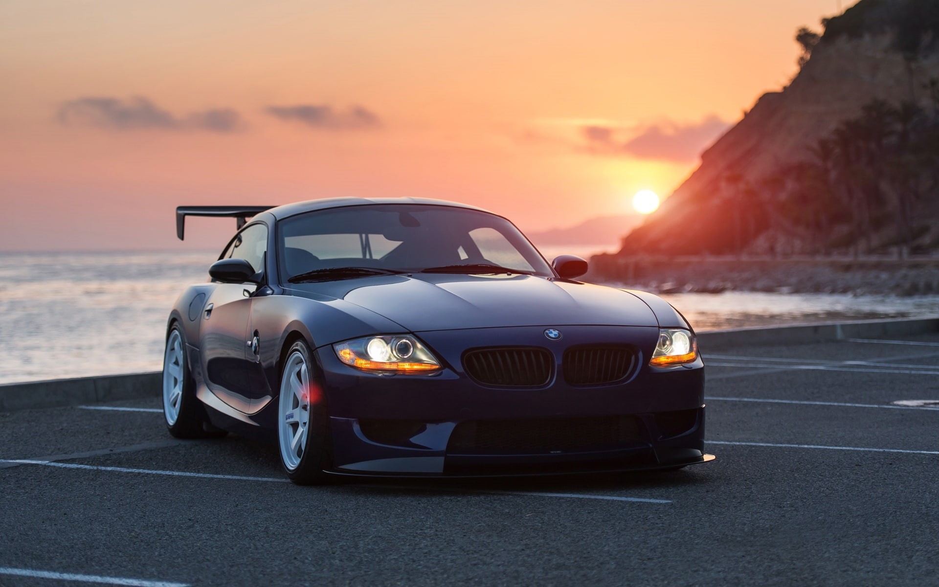 BMW, 1080P, Sunset, Black, Car, z, HD Wallpaper