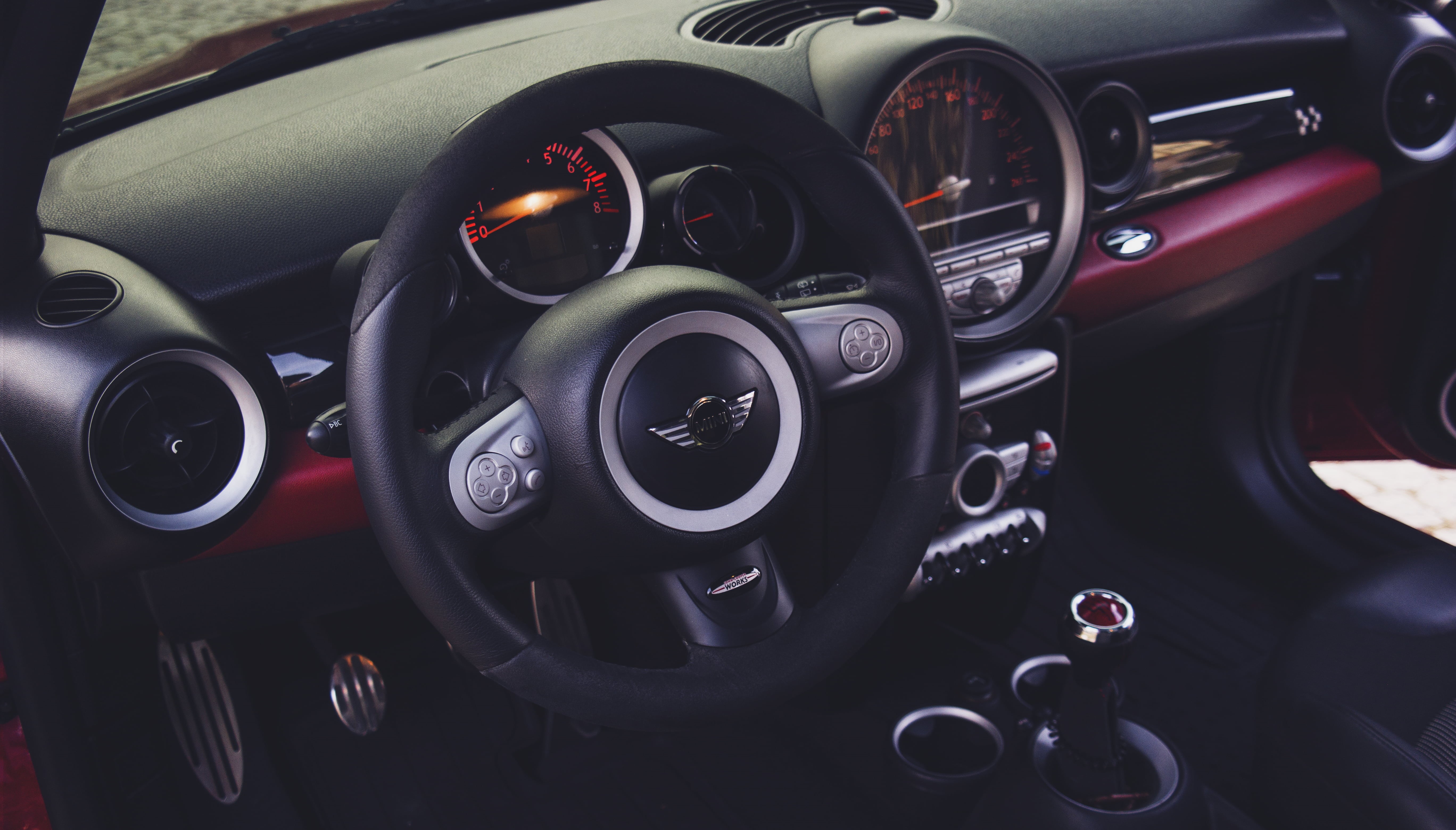 speed, luxury, transportation, gauge, land vehicle, interior, automotive, motor vehicle, no people, steering, vehicle, dashboard, steering wheel, vehicle interior, HD Wallpaper