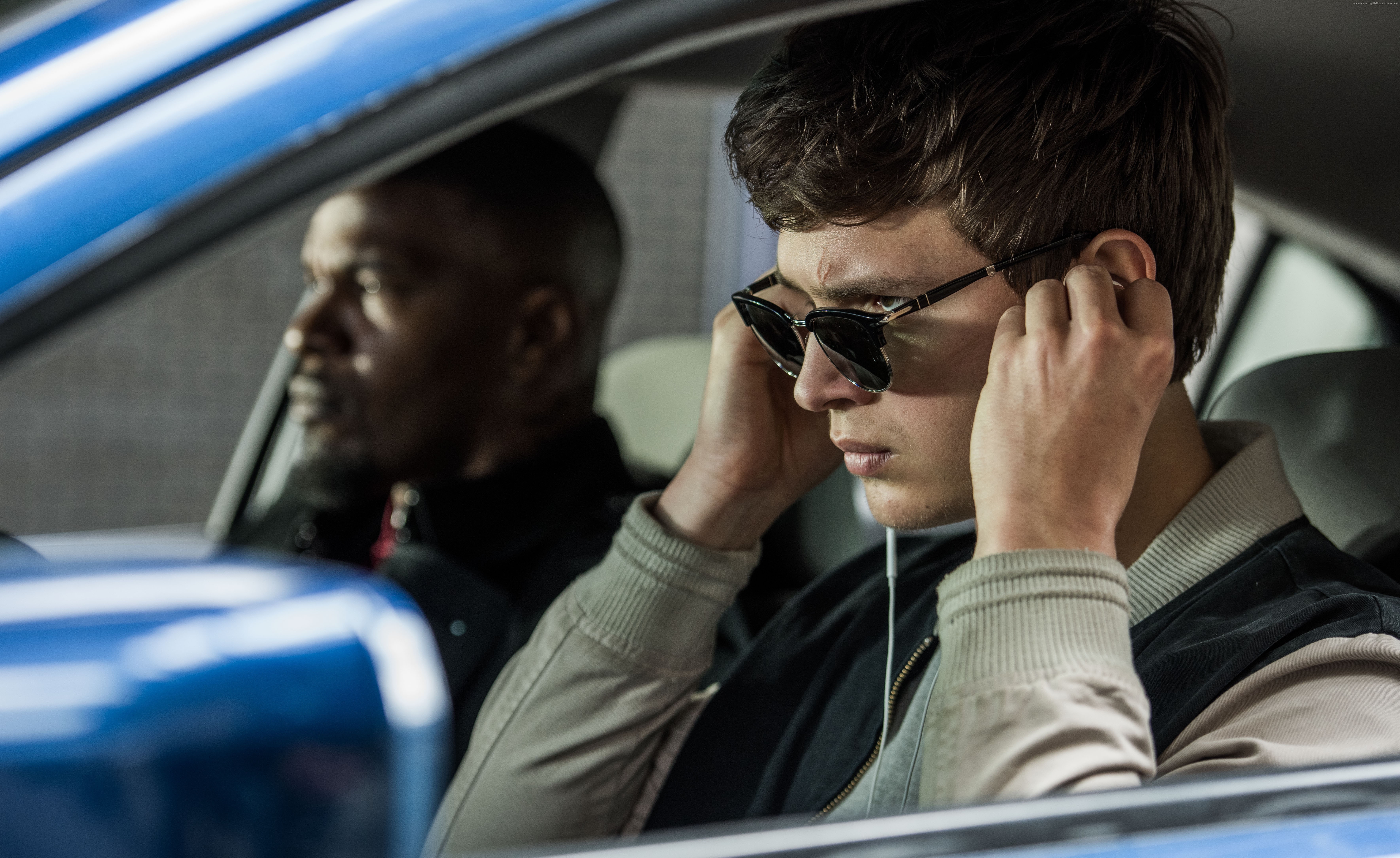 Jamie Foxx, 5K, Baby Driver, Ansel Elgort, 8k, HD Wallpaper