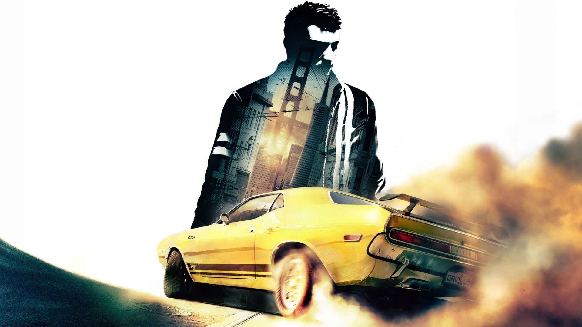 road, no people, video games, rear view, Driver: San Francisco, clear sky, 1080P, nature, architecture, day, motor vehicle, taxi, outdoors, Driver (video game), HD Wallpaper