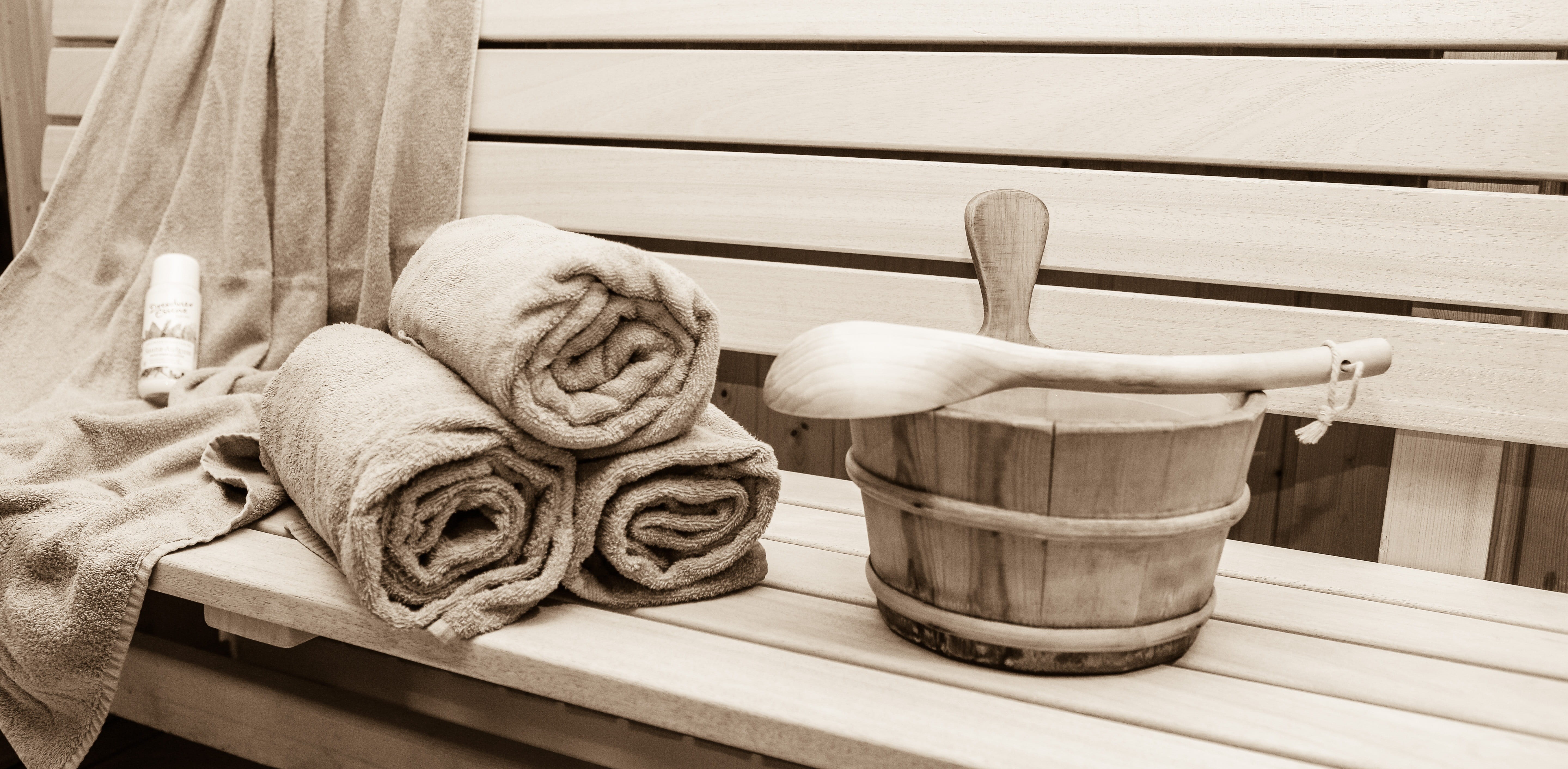 day, kitchen utensil, craft, animal themes, wellness, wood - material, 5K, built structure, sauna, seat, indoors, relaxation, no people, sweating bath, HD Wallpaper