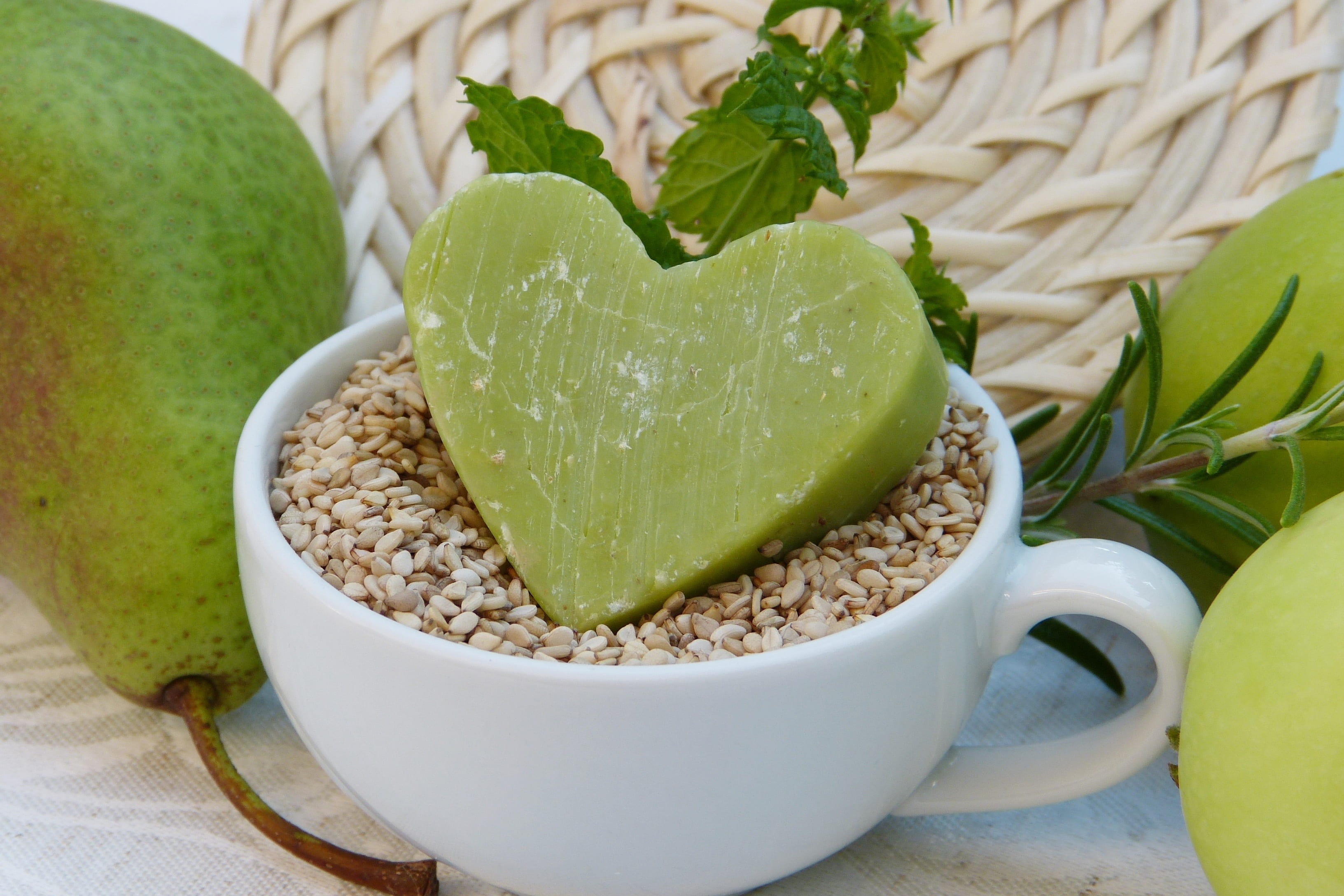 cup, herbs, wellness, ceramic, crockery, scented soap, healthy eating, relax, sauna, healthy, leaf, close-up, beside, food and drink, fragrance, indoors, HD Wallpaper