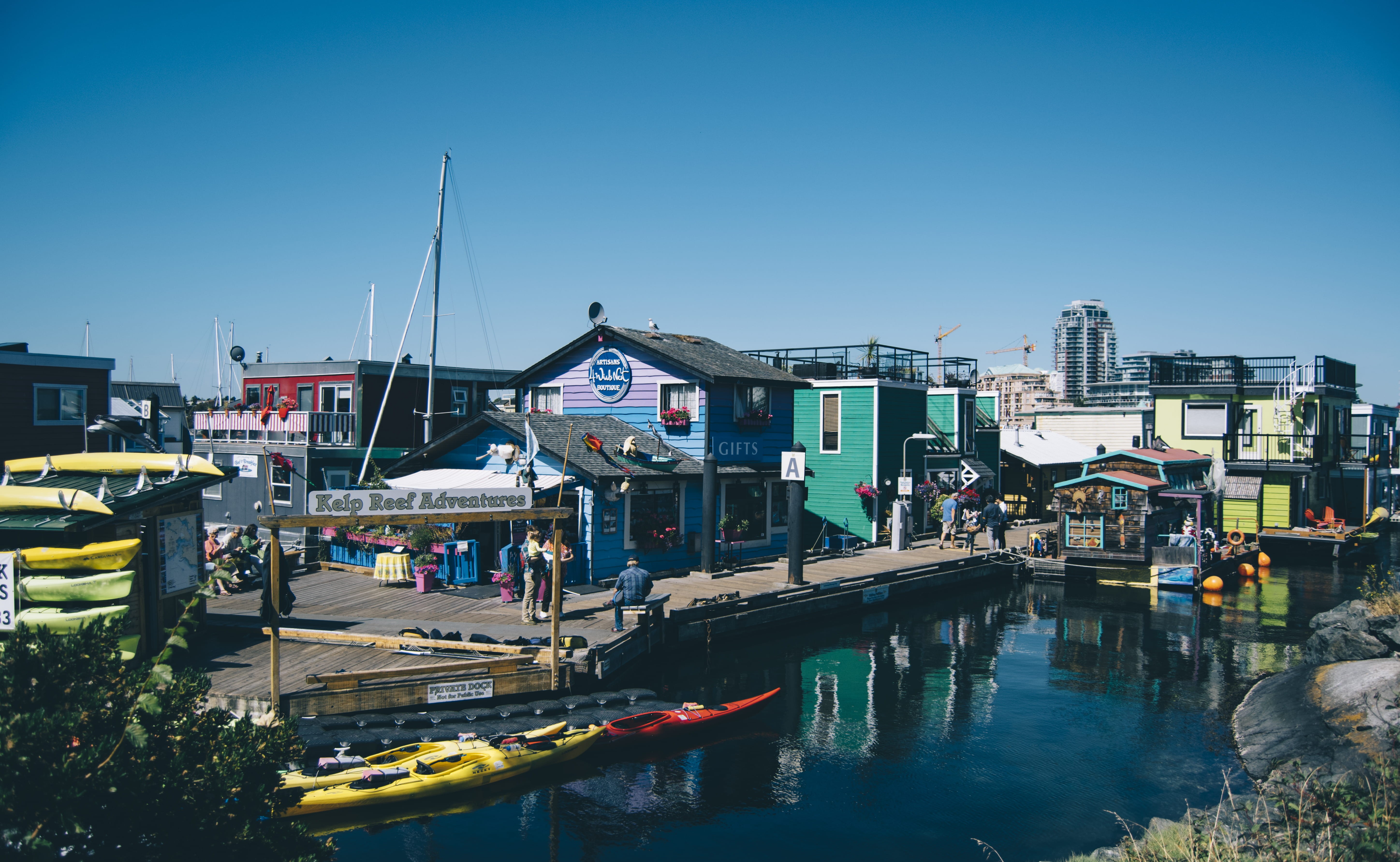 vessel, nautical vessel, human, outdoors, water, dock, vehicle, building, marina, town, person, parked, watercraft, sky, architecture, waterfront, nature, HD Wallpaper
