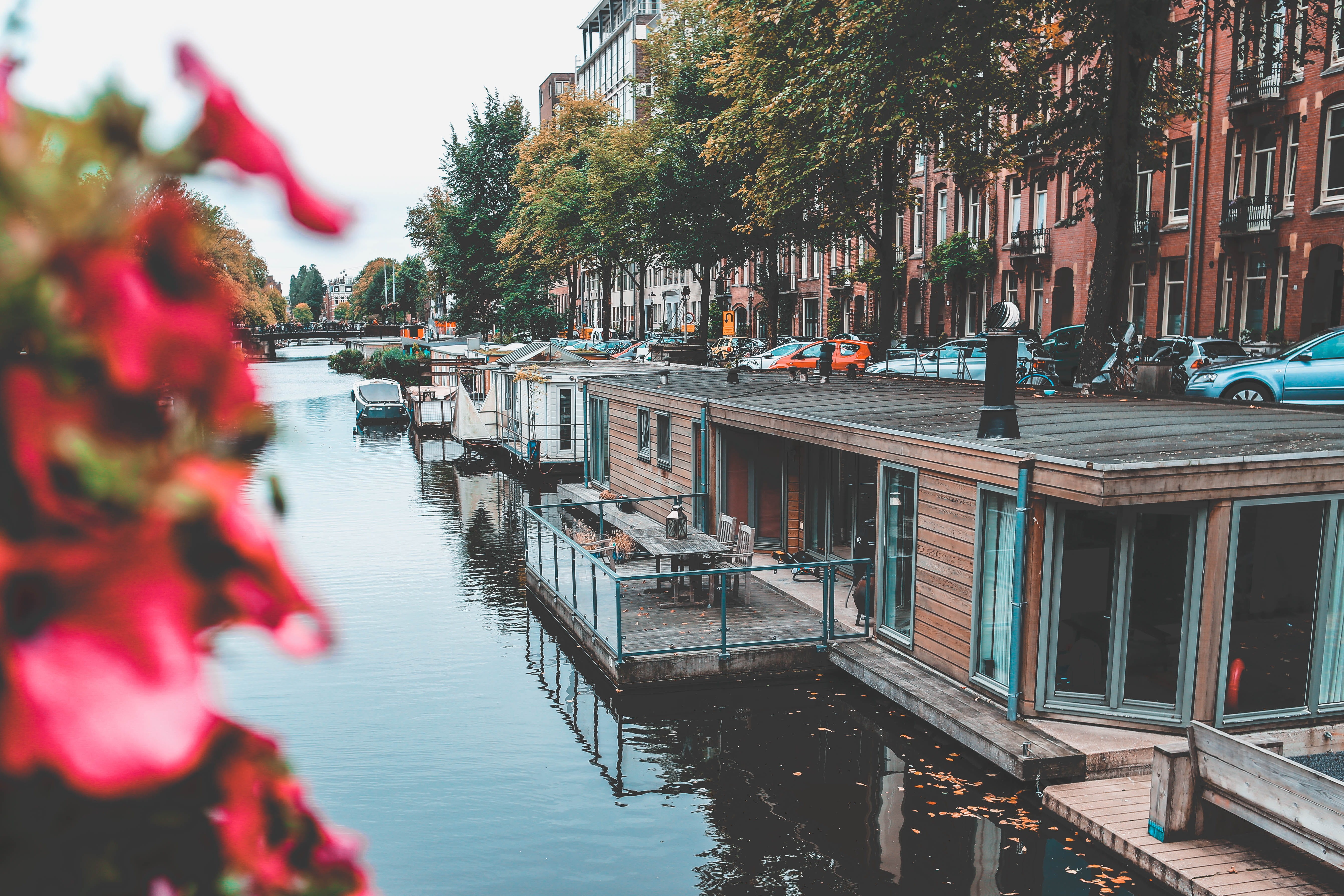 reflection, dock, nautical vessel, built structure, canal, different, mode of transportation, outdoors, watercraft, waterfront, 5K, nature, pier, car, HD Wallpaper
