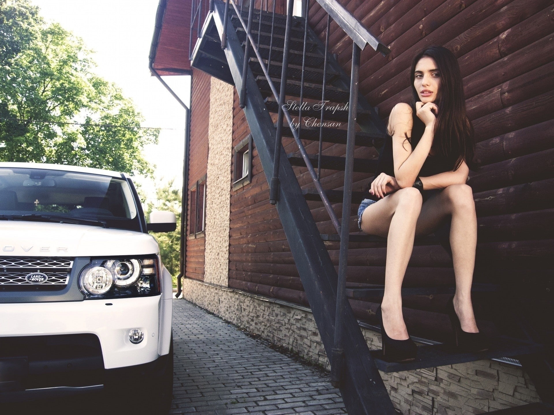 pinup, art, hot, people, hd, women, 1080P, girls, cars, x, HD Wallpaper