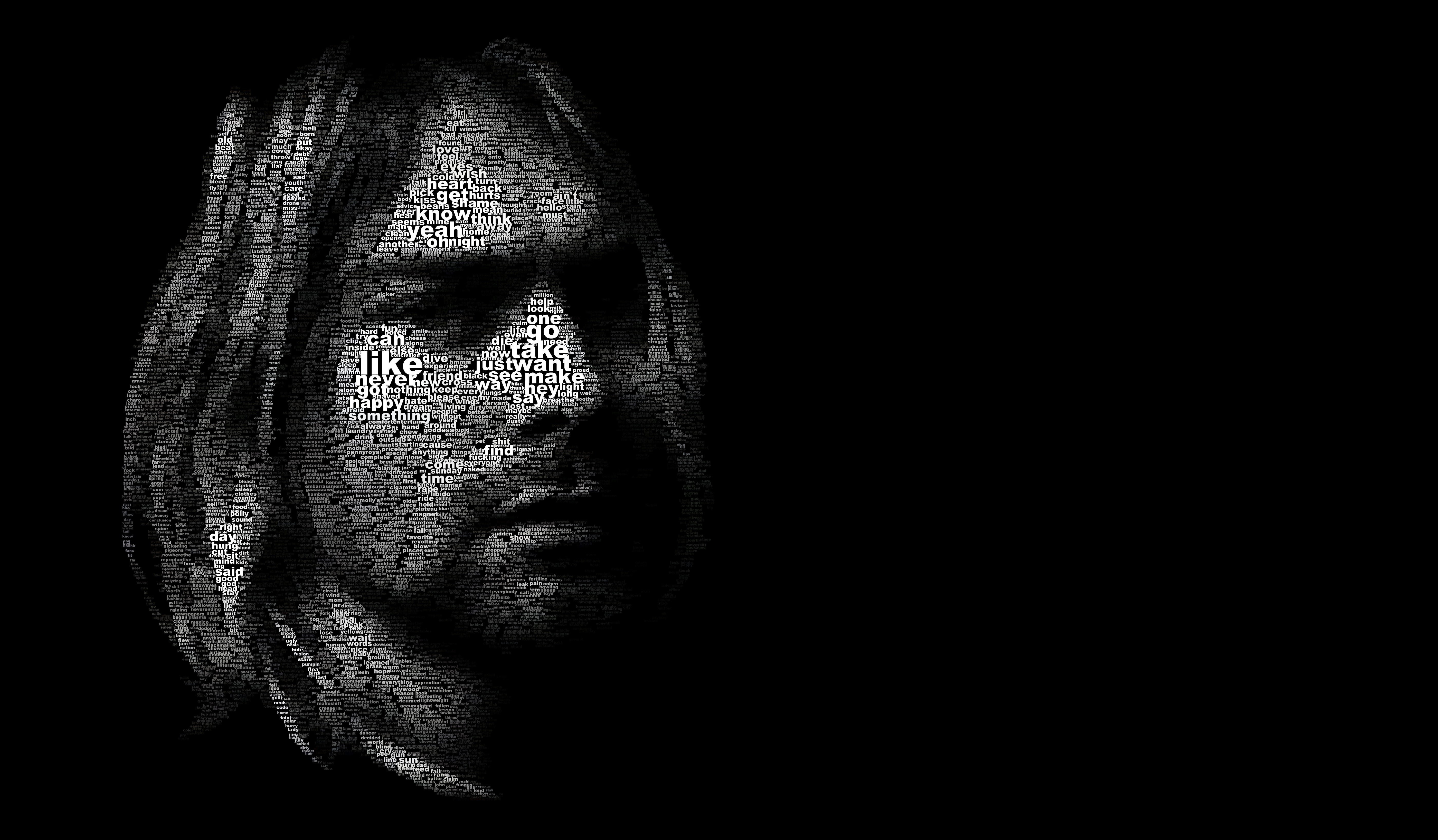 5K, background, x, nirvana, Music, hd, kurt, text, cobain, entertainment, art, black, HD Wallpaper