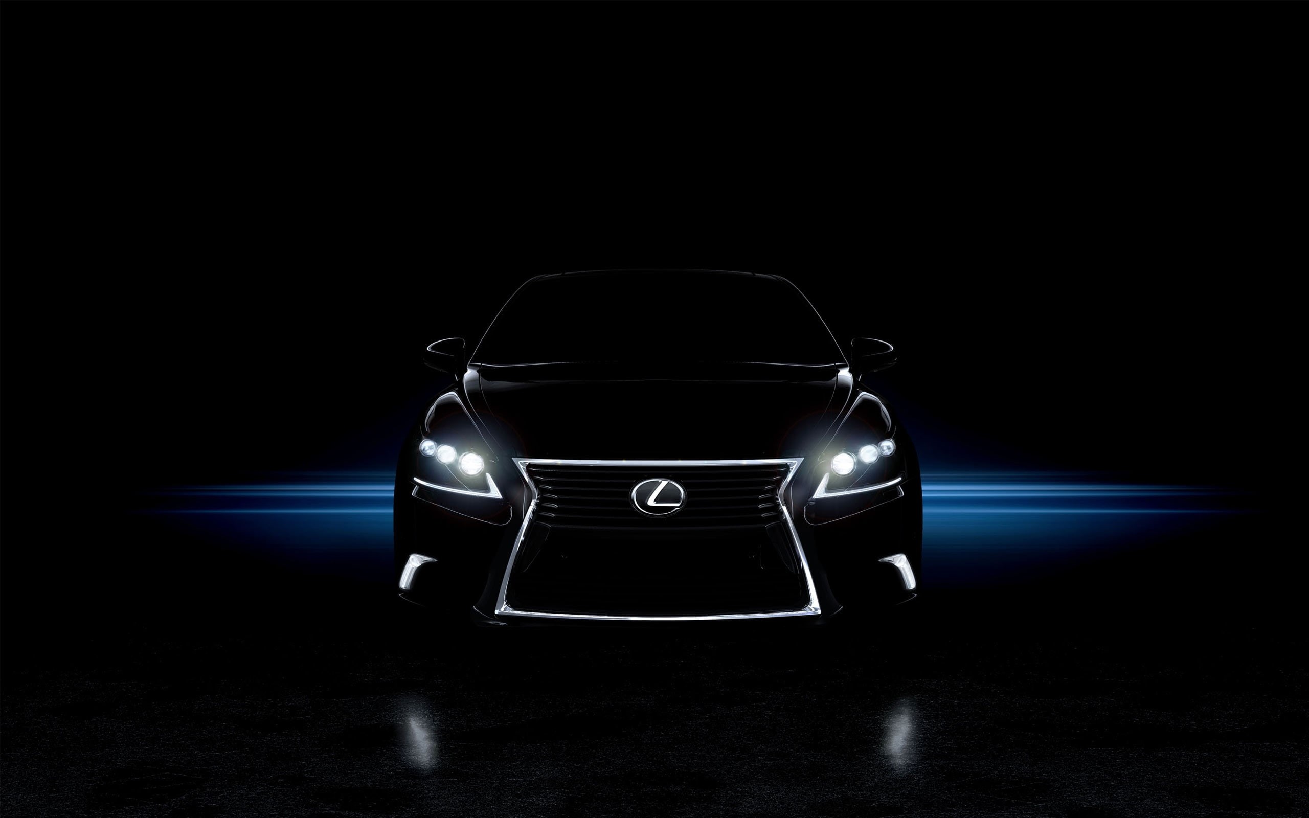 2K, cars, headlight, lexus, hd, black, dark, HD Wallpaper