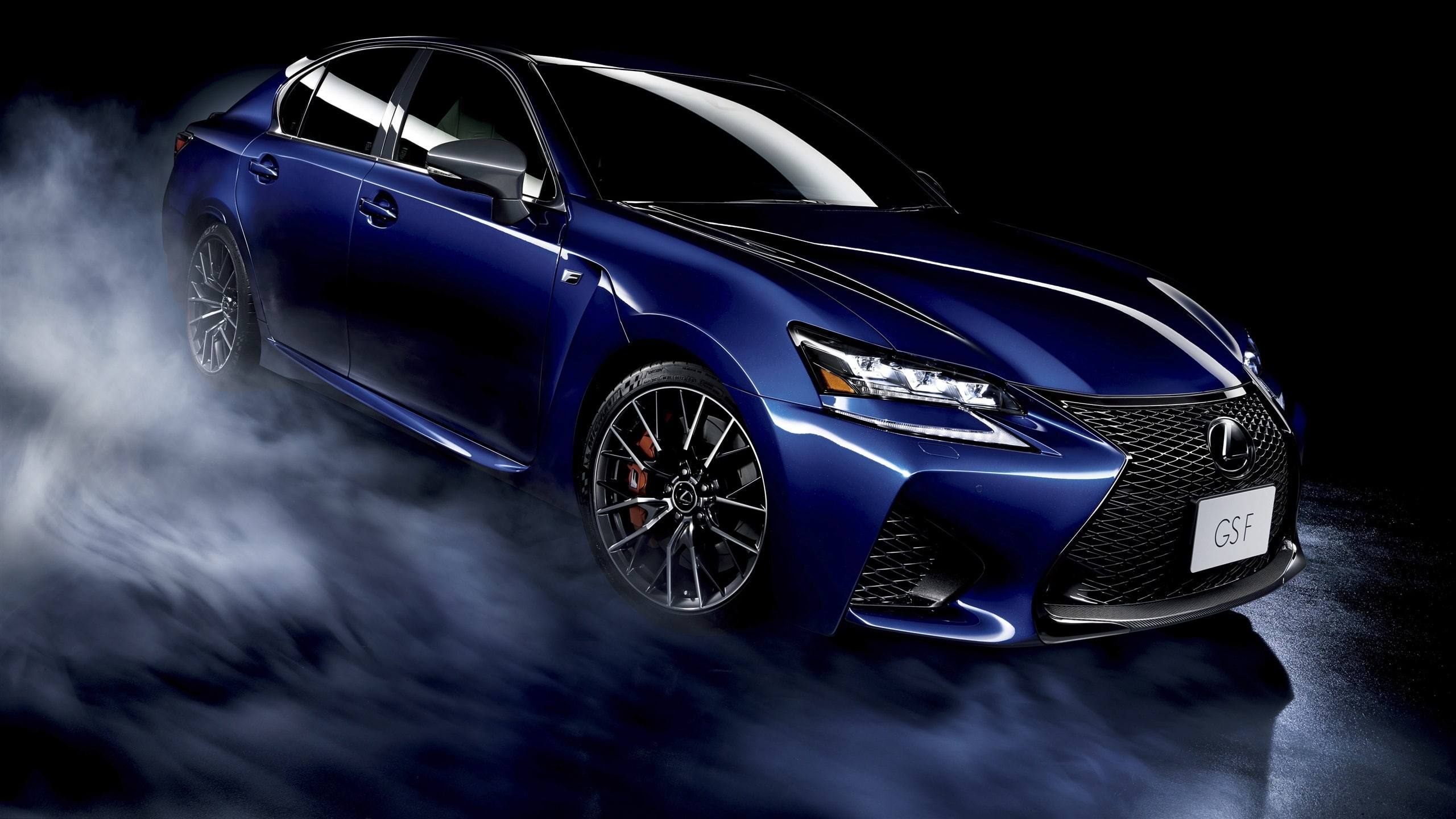 Lexus, Background, Car, 2K, gs, f, Black, Blue, HD Wallpaper