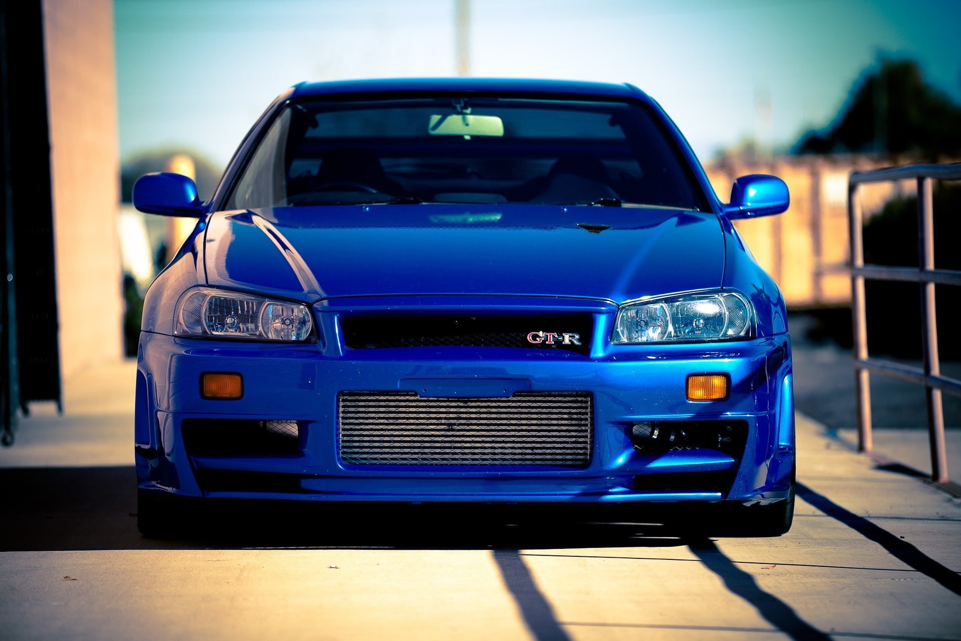 x, 1080P, hd, cars, art, Blue, gtr, nissan, r, skyline, HD Wallpaper