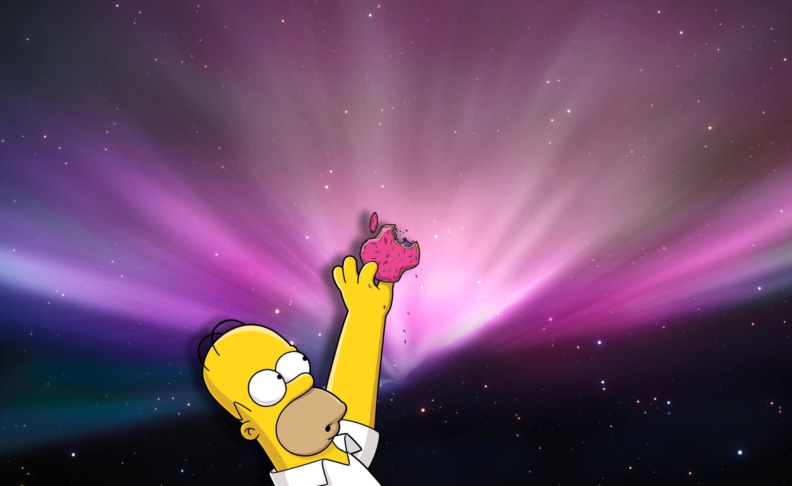 human arm, happiness, arts culture and entertainment, one person, night, star - space, sky, bart, enjoyment, space, apple, arms raised, purple, HD Wallpaper