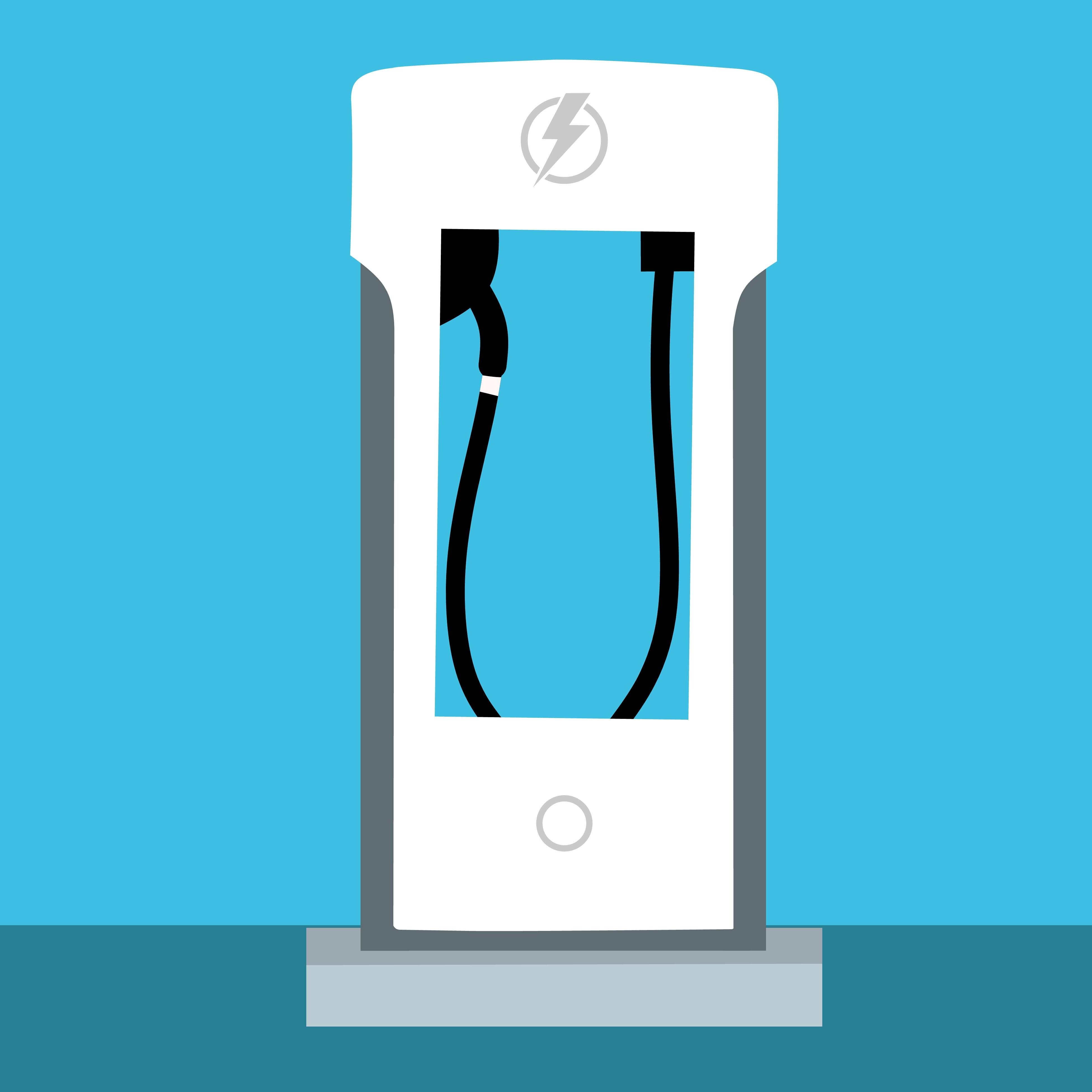 talking, charge, technology, charging, screen, wireless technology, electricity, power, tesla, transport, white color, blue background, plug, connection, Phone HD Wallpaper