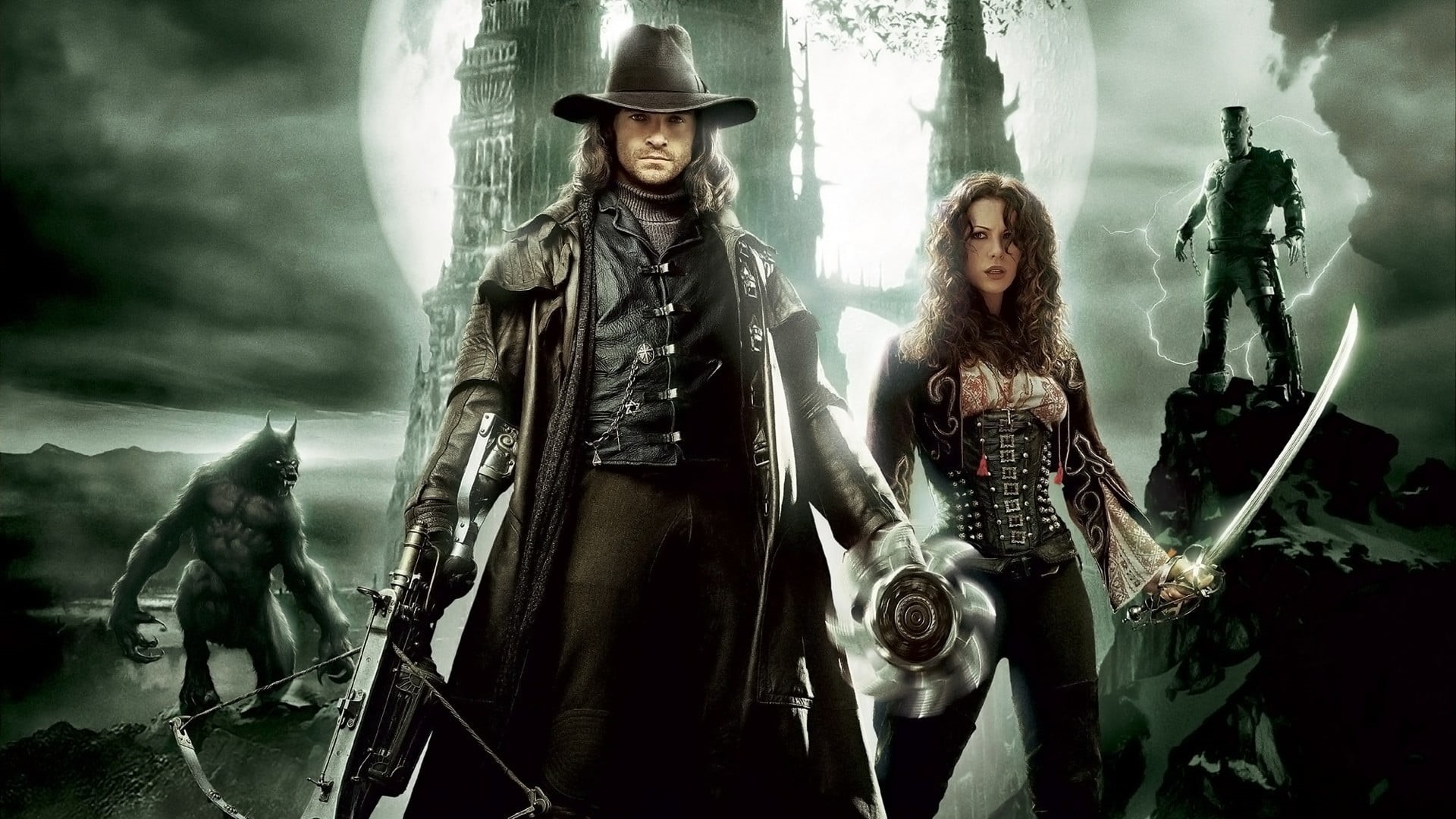 art and craft, clothing, outdoors, movie poster, horror, portrait, human representation, sculpture, male likeness, mystery, Van Helsing, statue, 1080P, HD Wallpaper