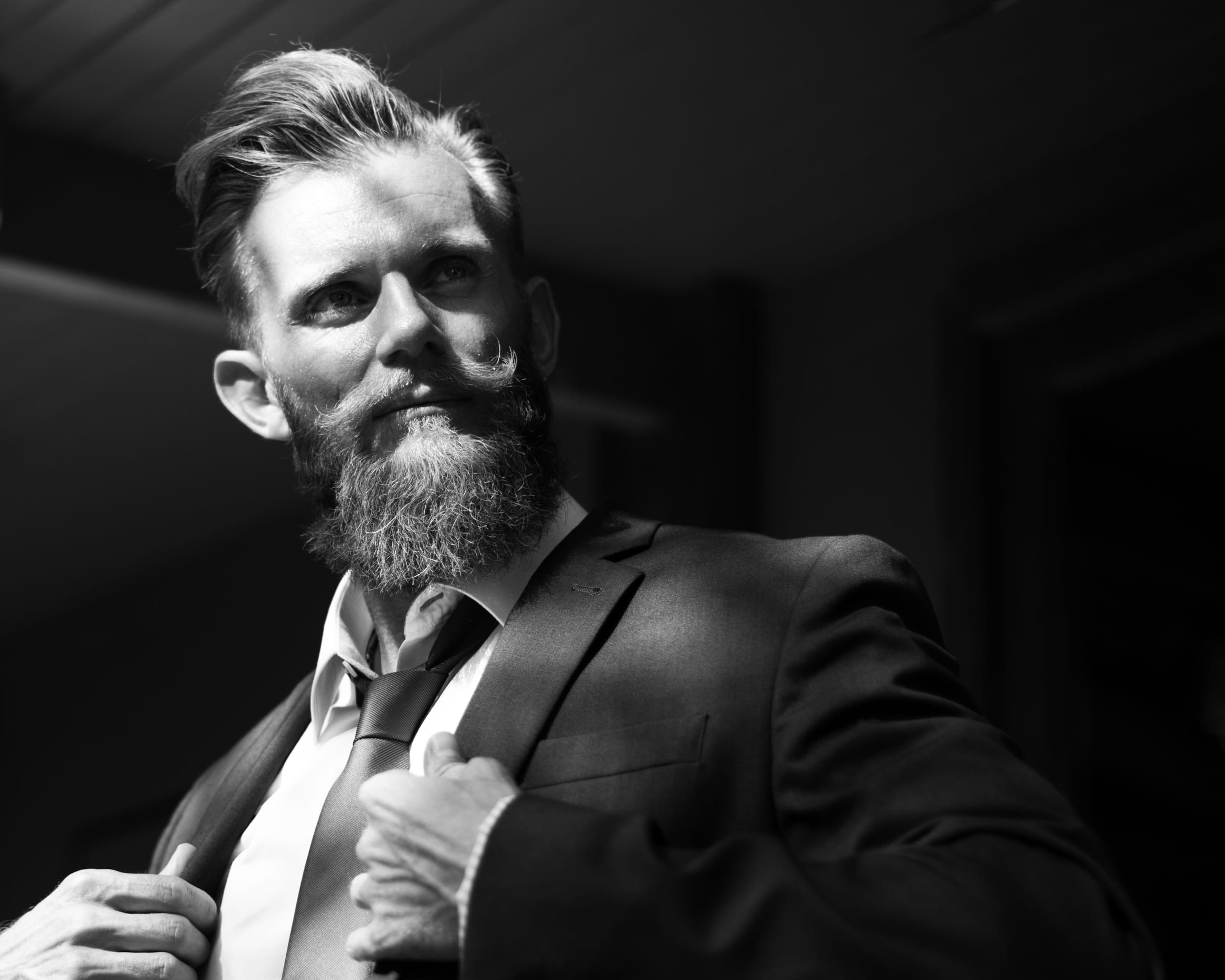 men, fashion, actor, front view, photo, sunny, mature adult, mustache, males, beard, portrait, corporate, facial expression, dark, wear, courage, confidence, HD Wallpaper