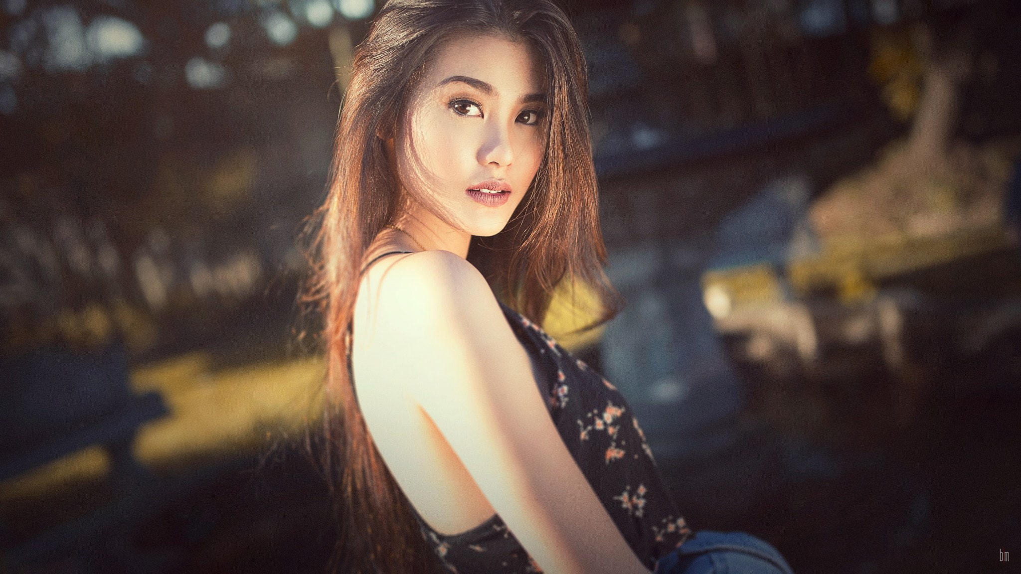 Asian, women, Janica Floresca, Bry Manaloto, model, 1080P, looking at viewer, brunette, HD Wallpaper