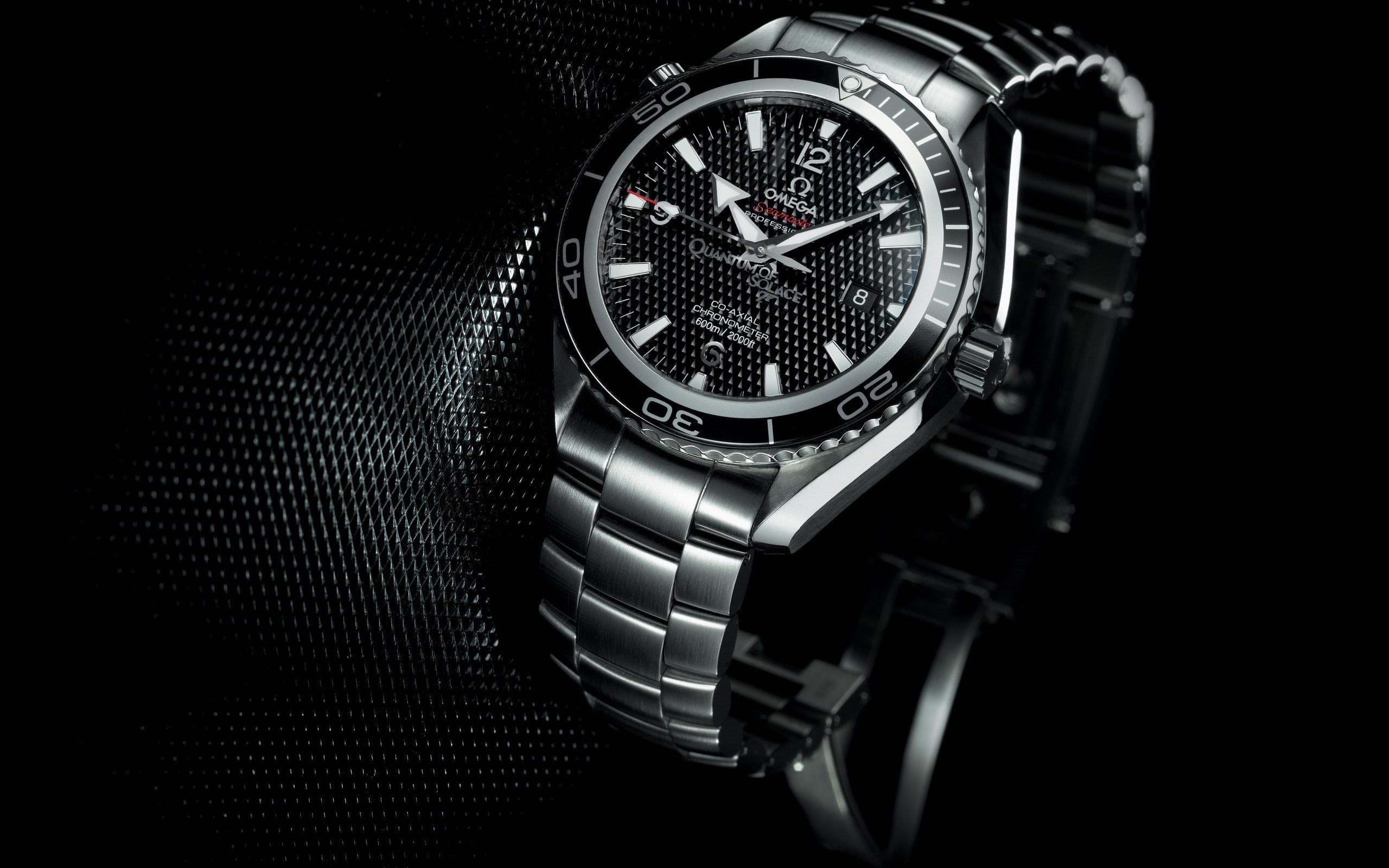 black color, watch, time, number, black background, single object, metal, technology, wristwatch, indoors, studio shot, no people, close-up, silver colored, HD Wallpaper