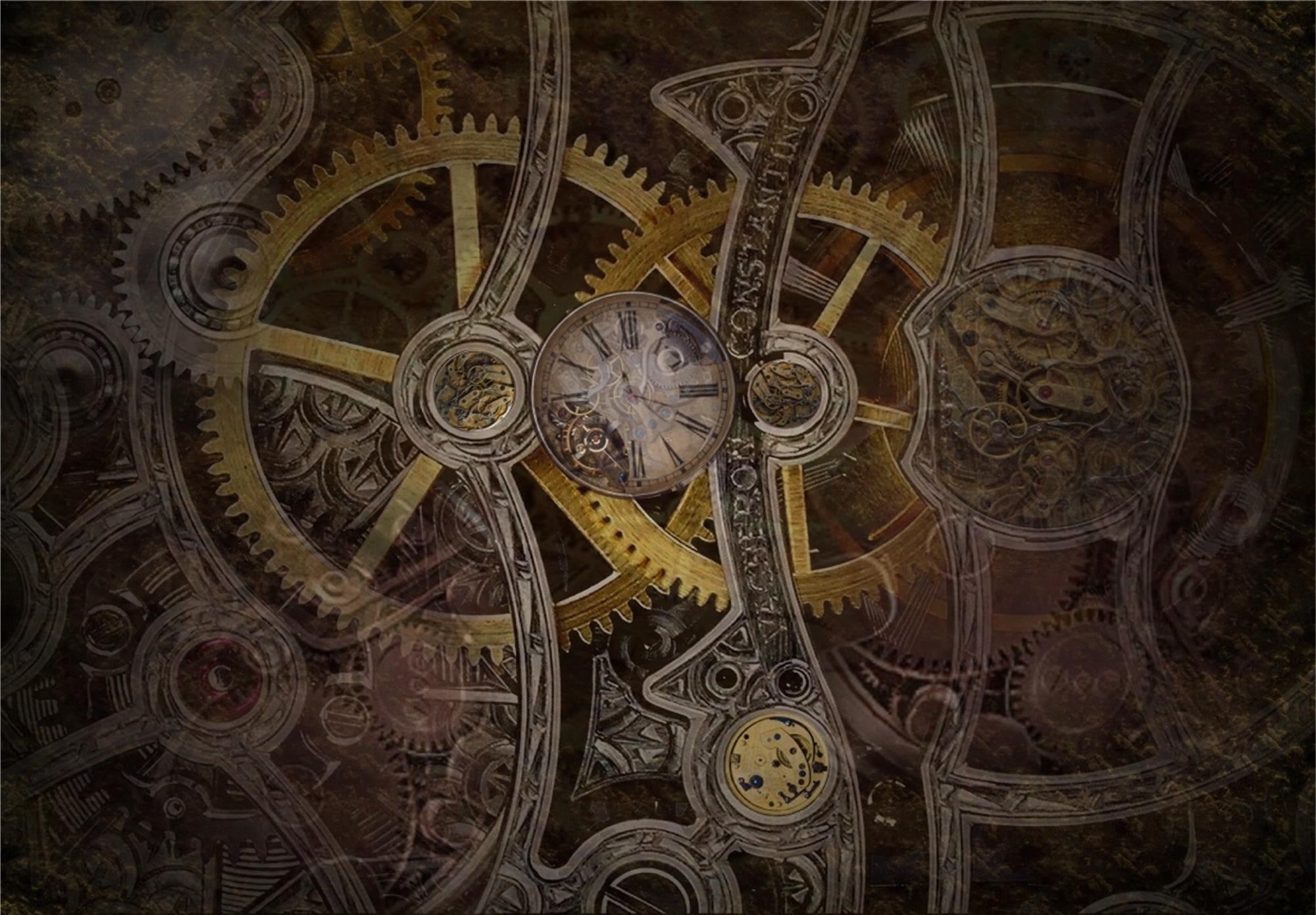 area, architecture, creativity, place of worship, gears, floral, the past, antique, ceiling, mural, pattern, indoors, history, black, watch, directly below, HD Wallpaper